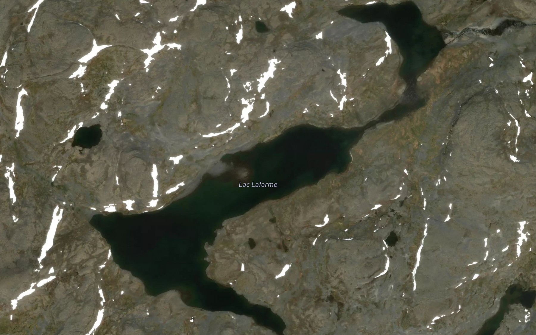 Satellite map of the Lac Laforme