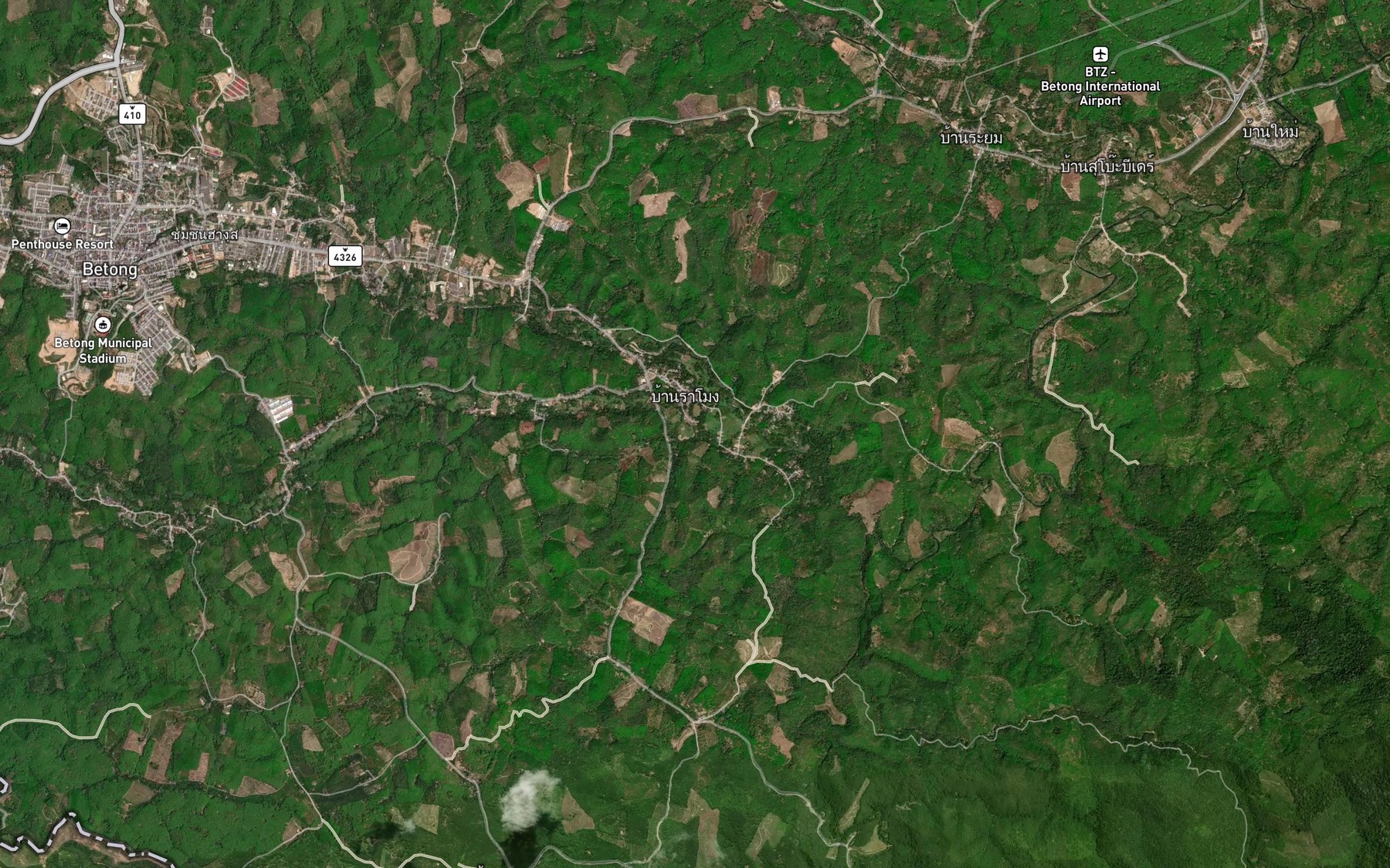Satellite map of the Khlong Cha Ro Ku Ning
