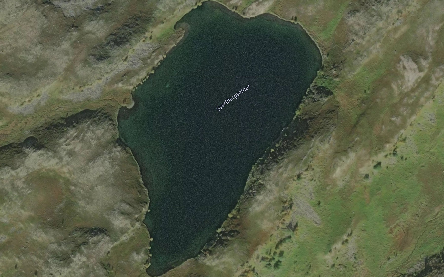 Satellite map of the Svartbergvatnet