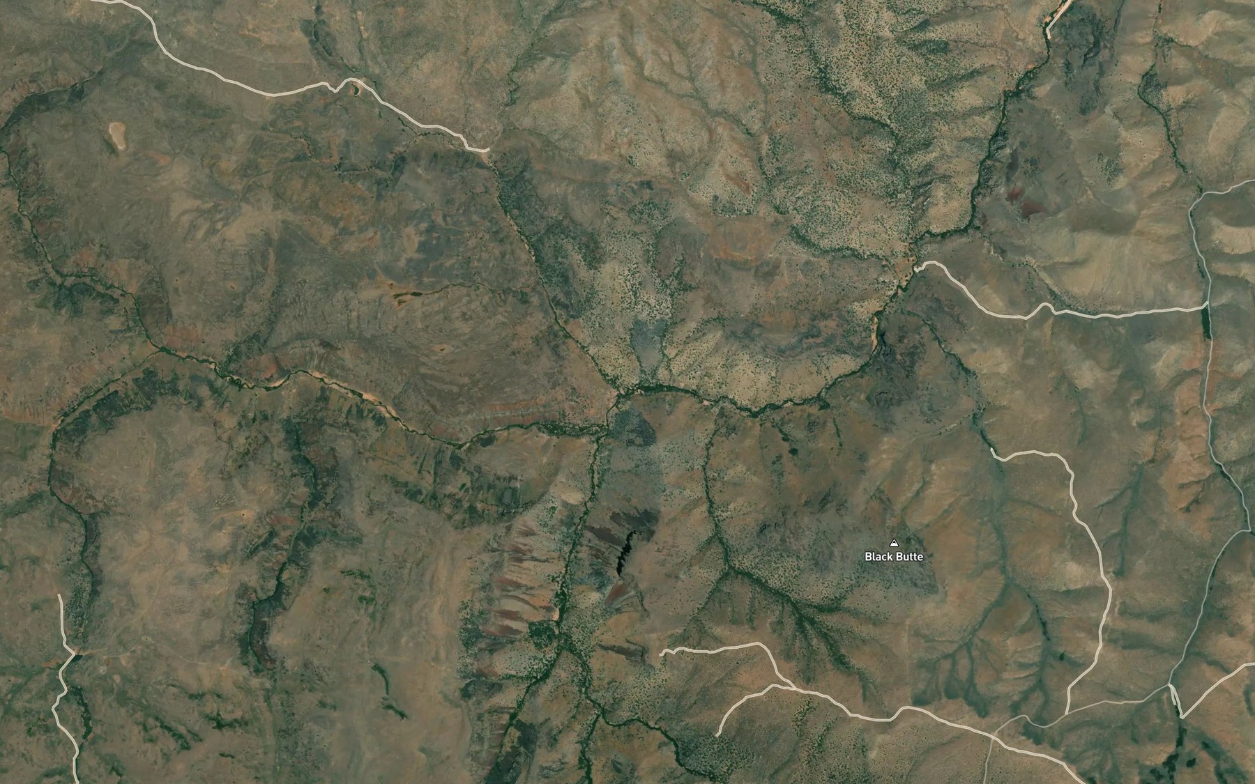 Satellite map of the White Horse Creek