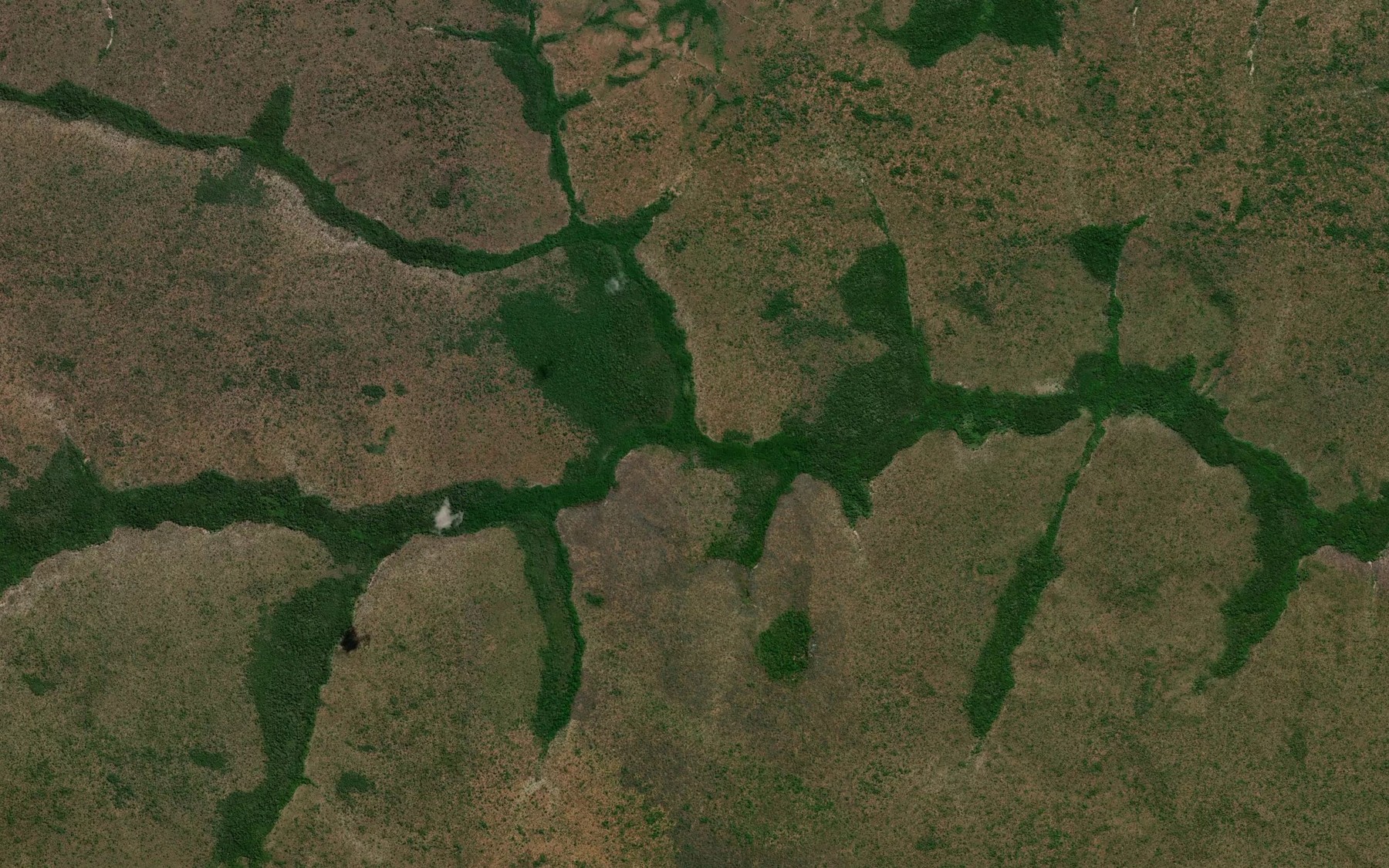 Satellite map of the Corrego Barreiro