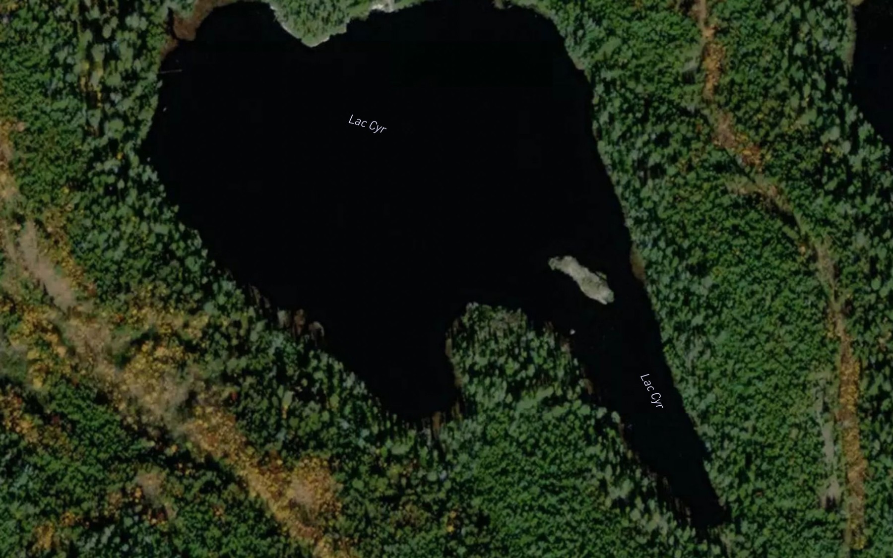 Satellite map of the Lac Cyr