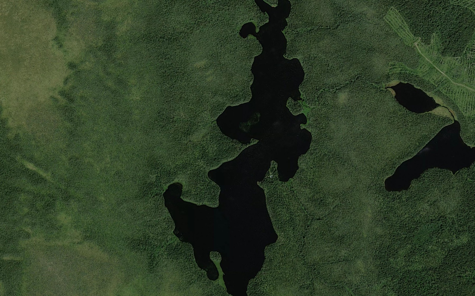 Satellite map of the Shiwegobau Lake