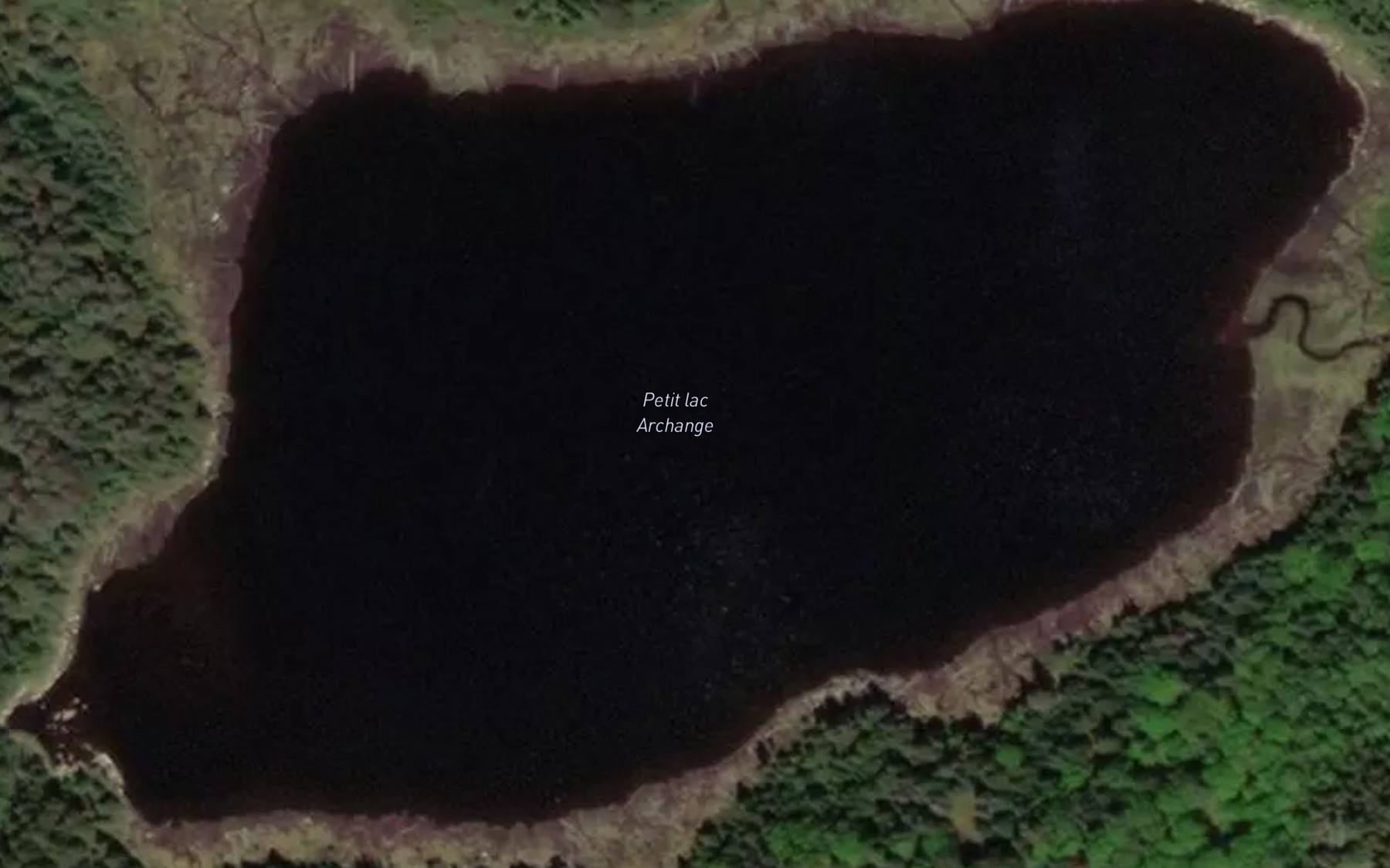 Satellite map of the Petit lac Archange
