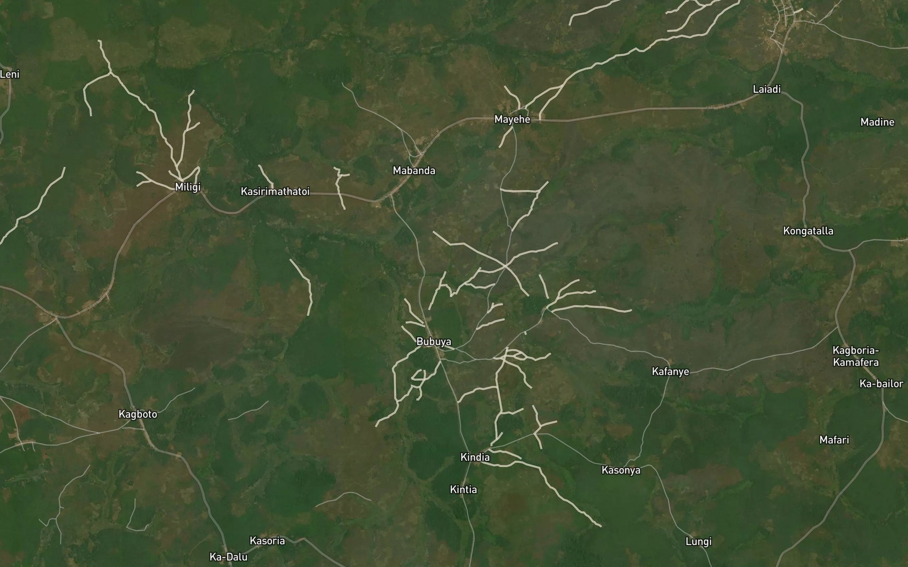 Satellite map of the Sapa