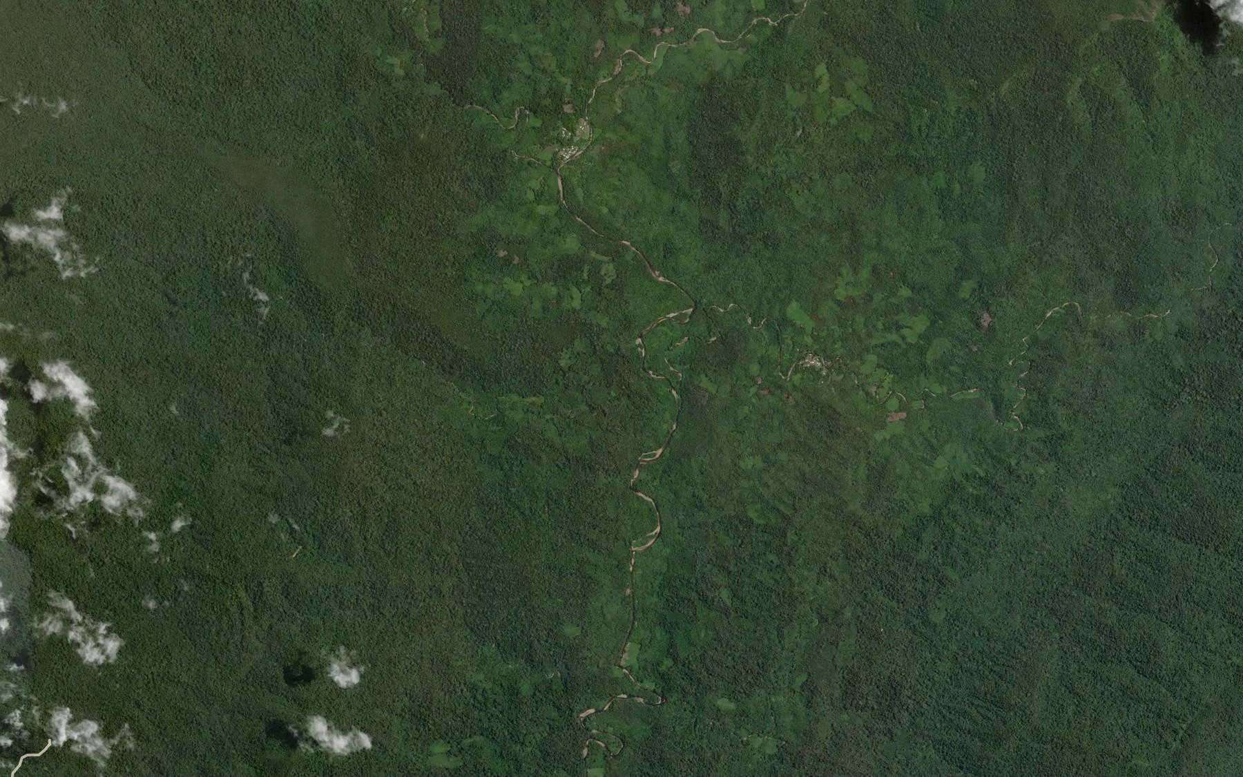 Satellite map of the Sungai Seli