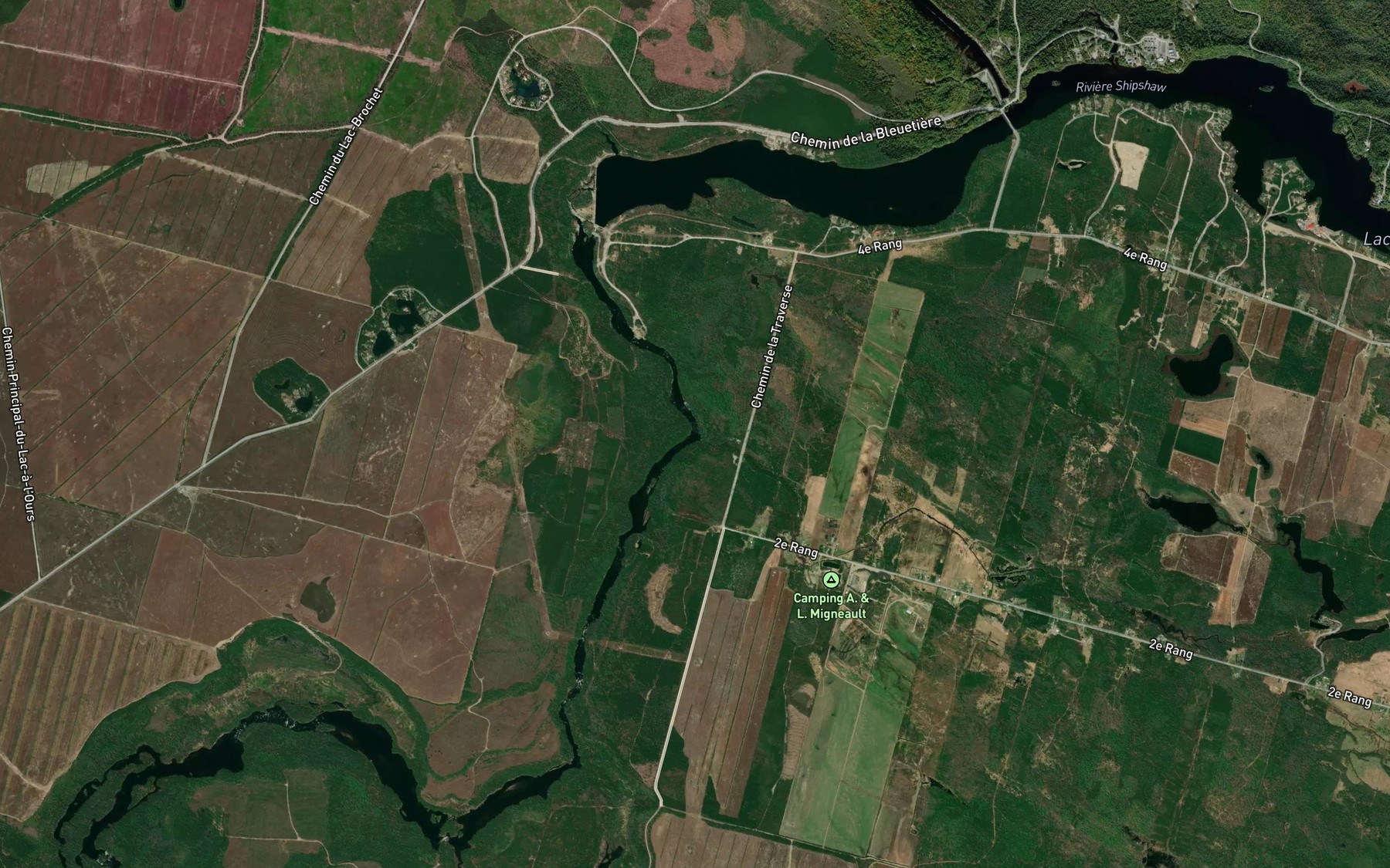 Satellite map of the Ruisseau Creux