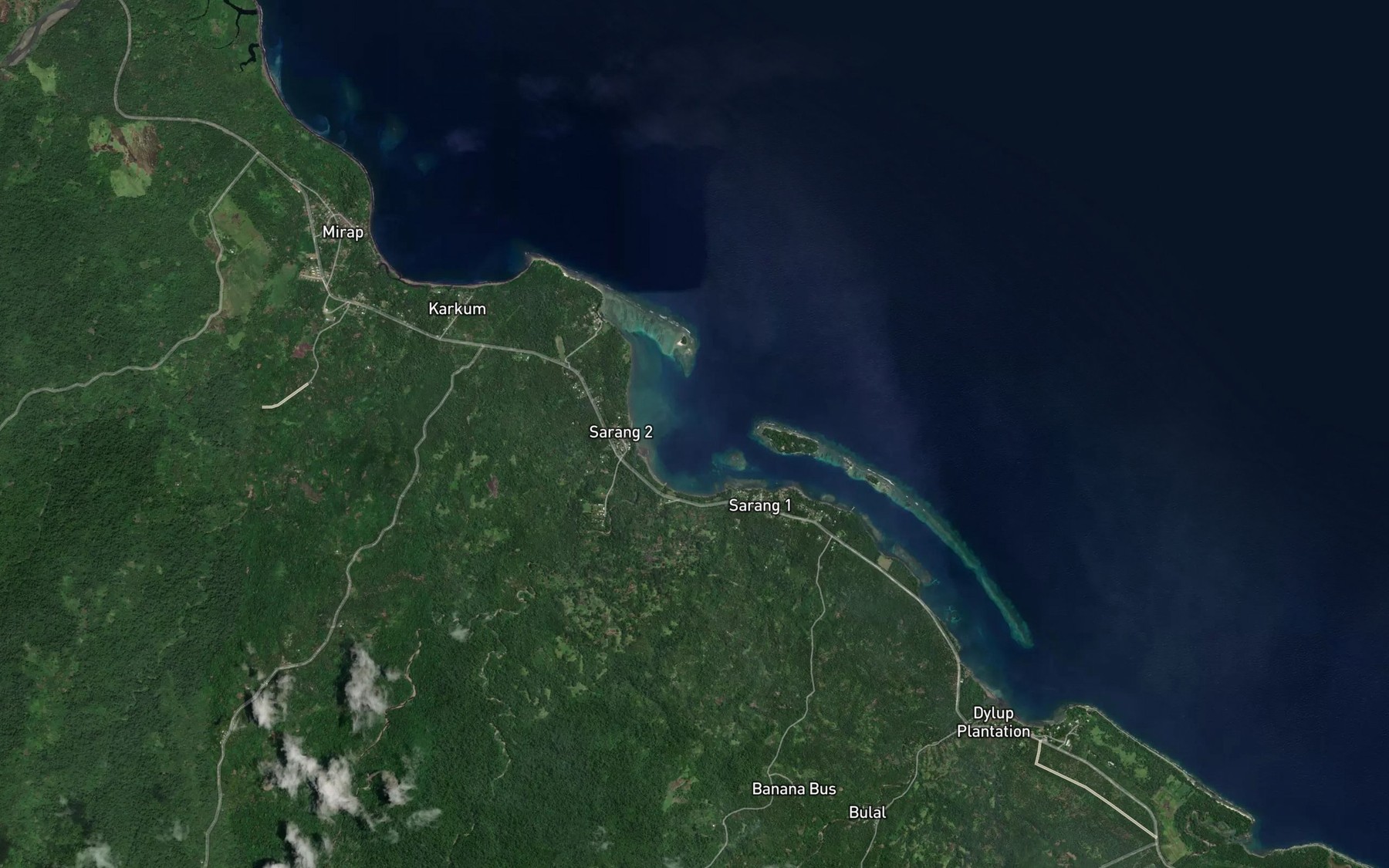 Satellite map of the Sarang Harbour
