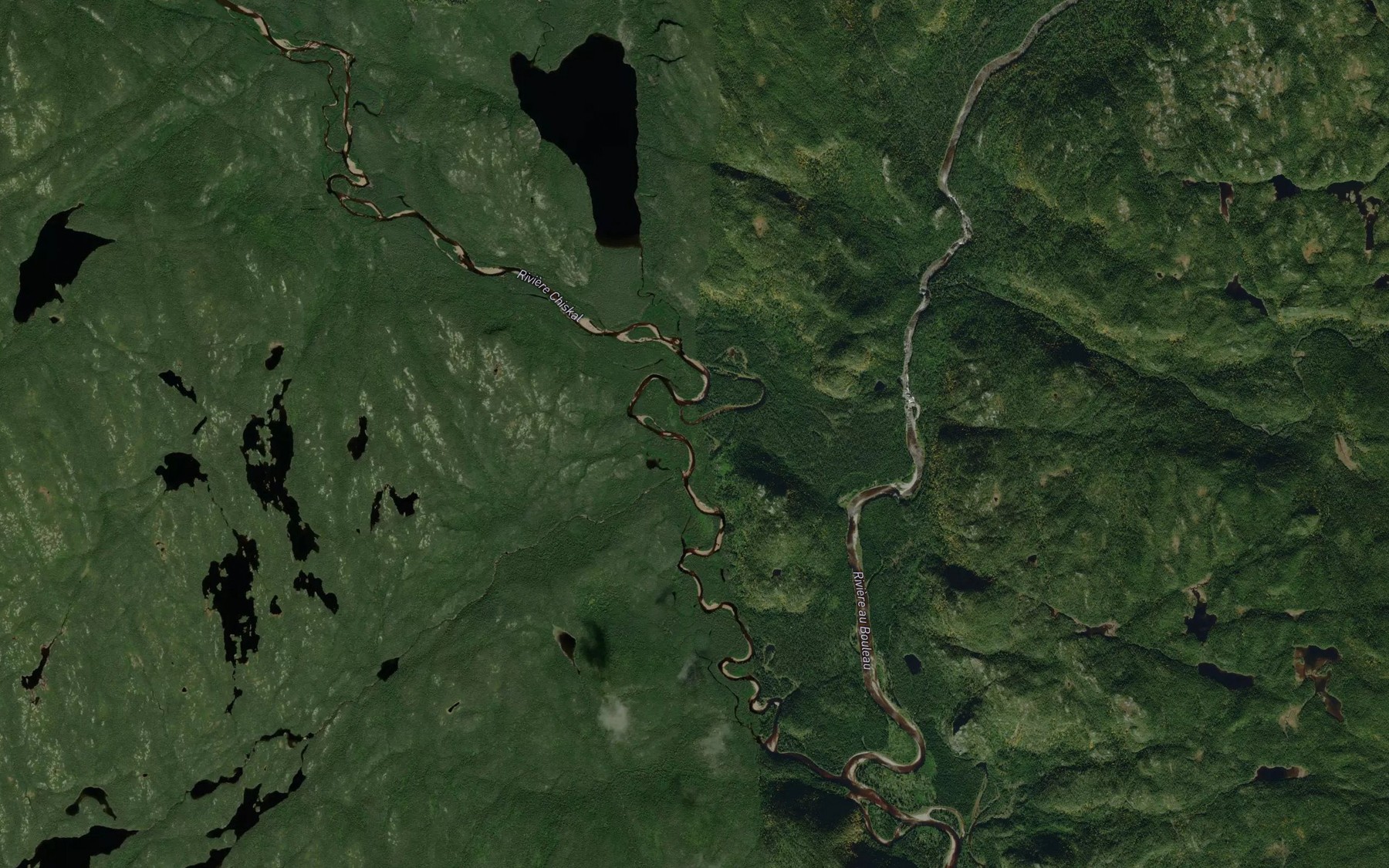 Satellite map of the Riviere a Dupuis