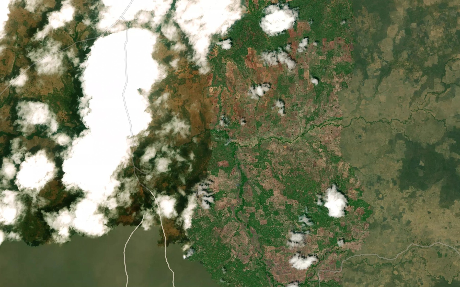 Satellite map of the RiverAdadu