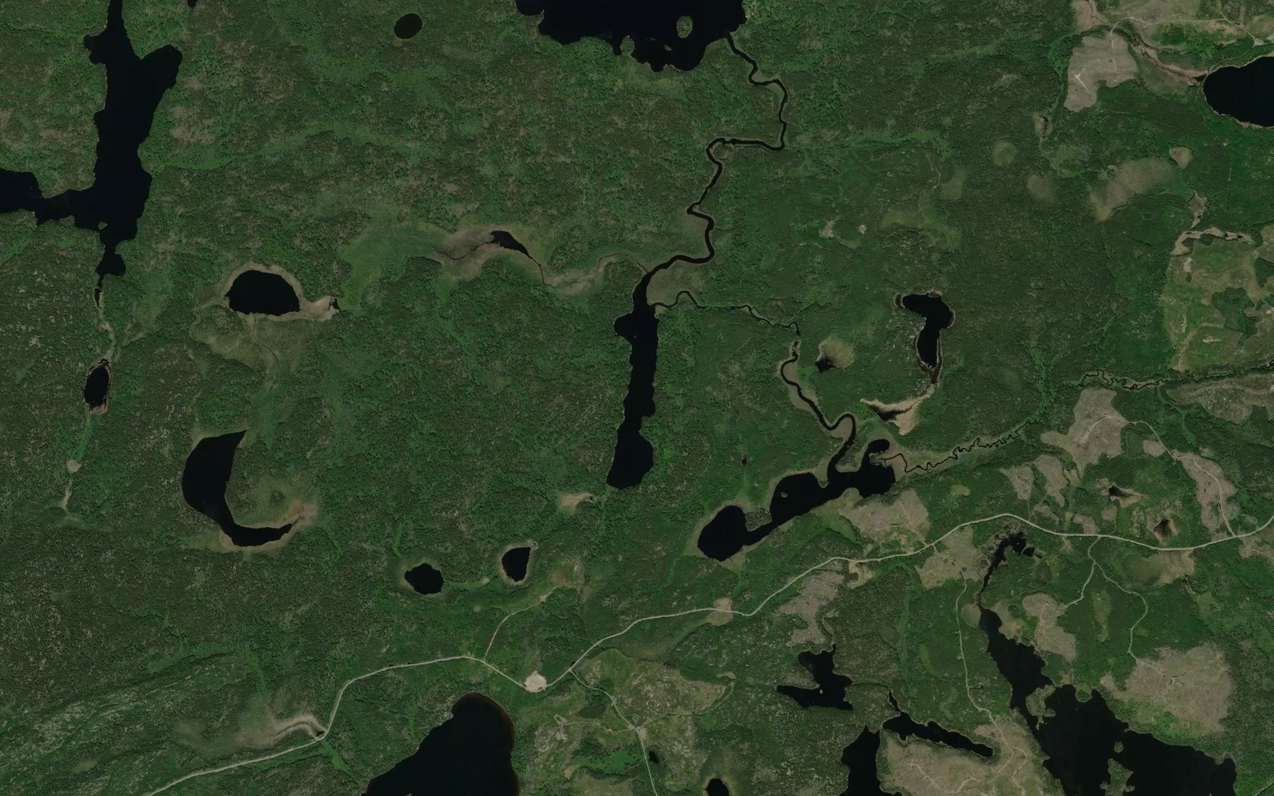 Satellite map of the Oslo Lake