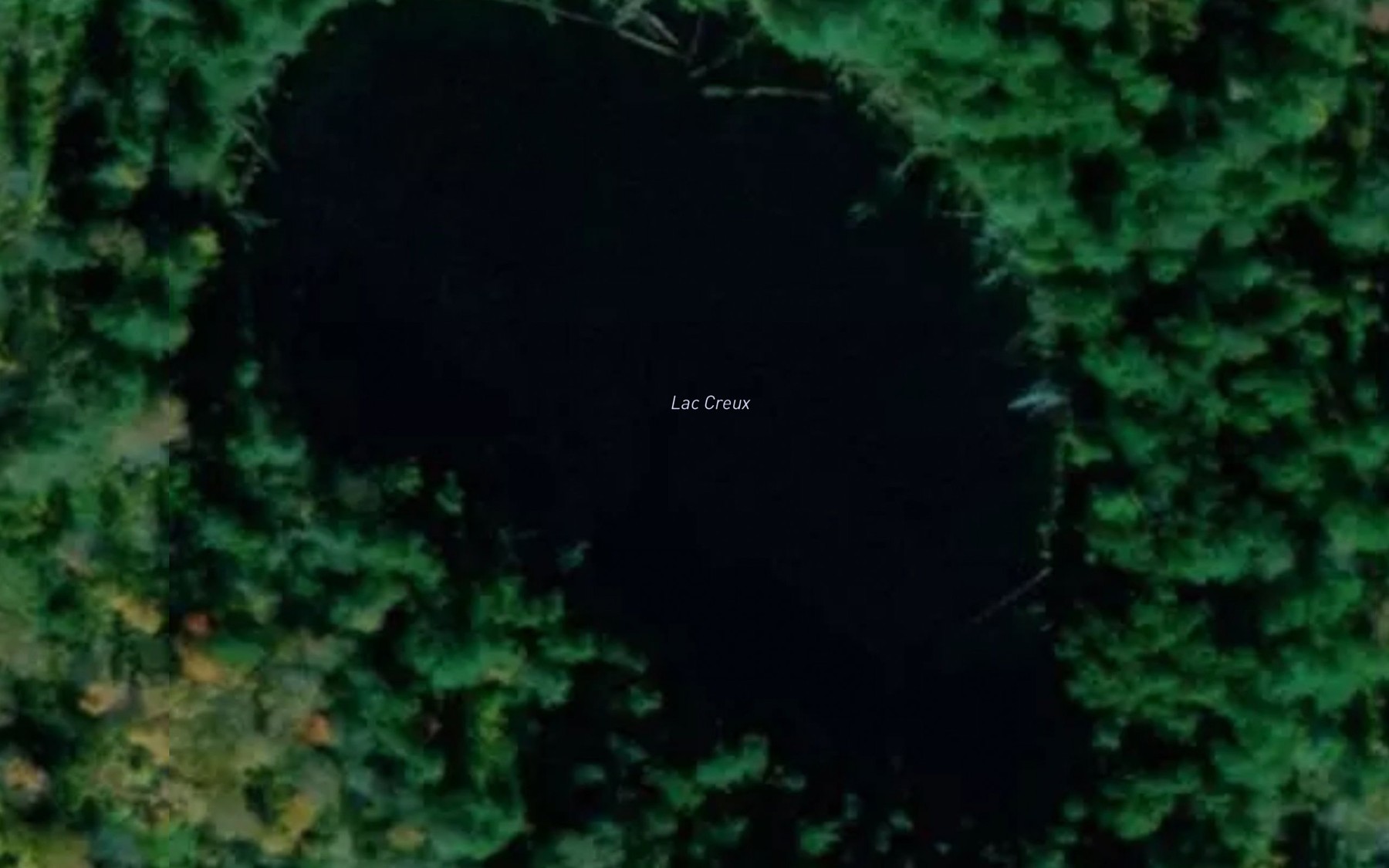 Satellite map of the Lac Creux
