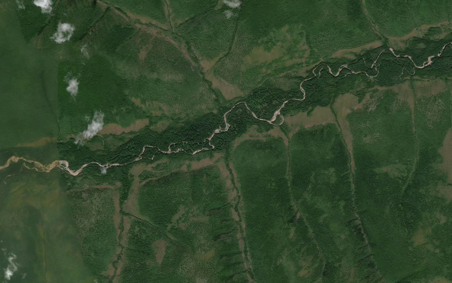 Satellite map of the Pryamoy