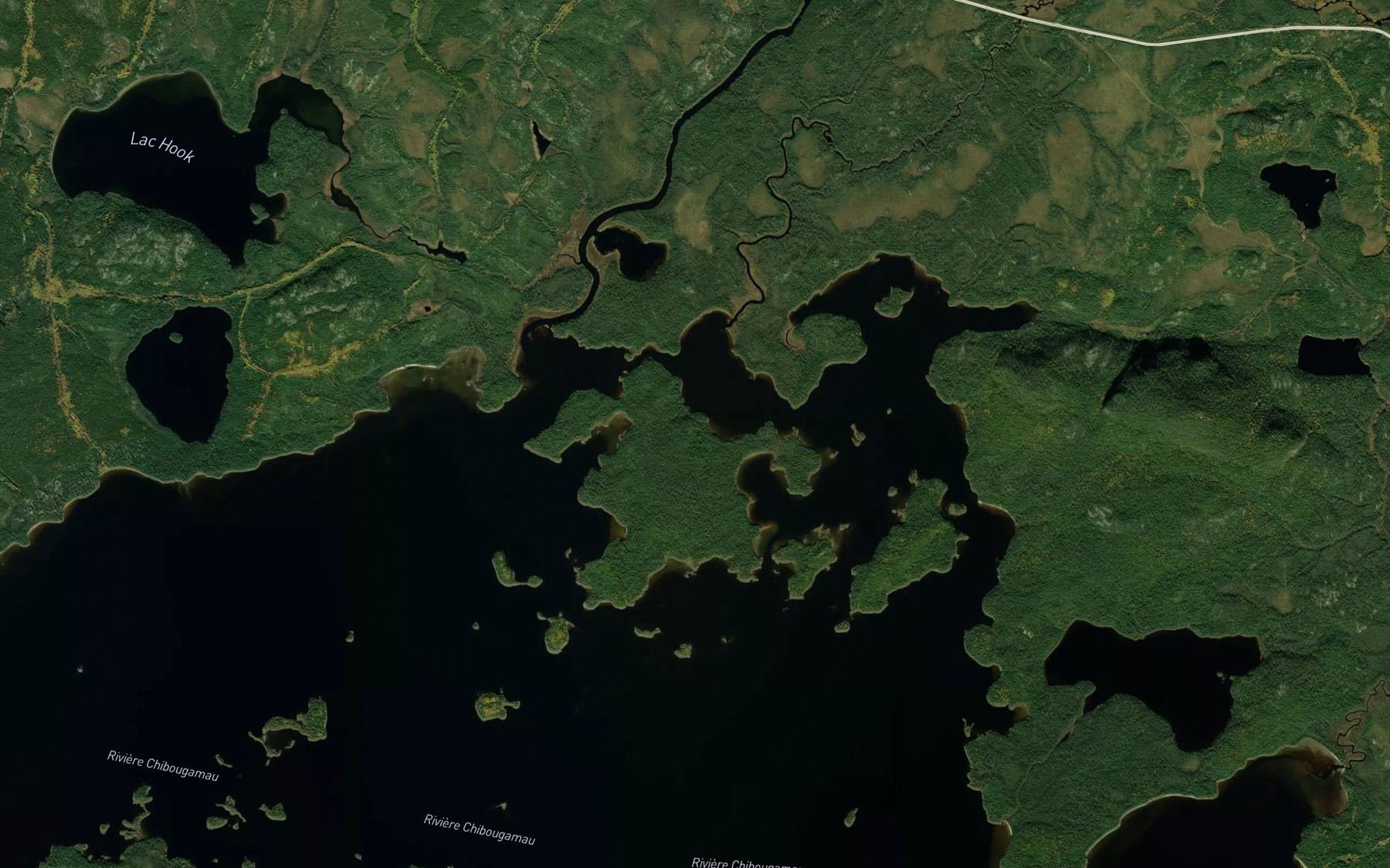 Satellite map of the Ruisseau Leclerc