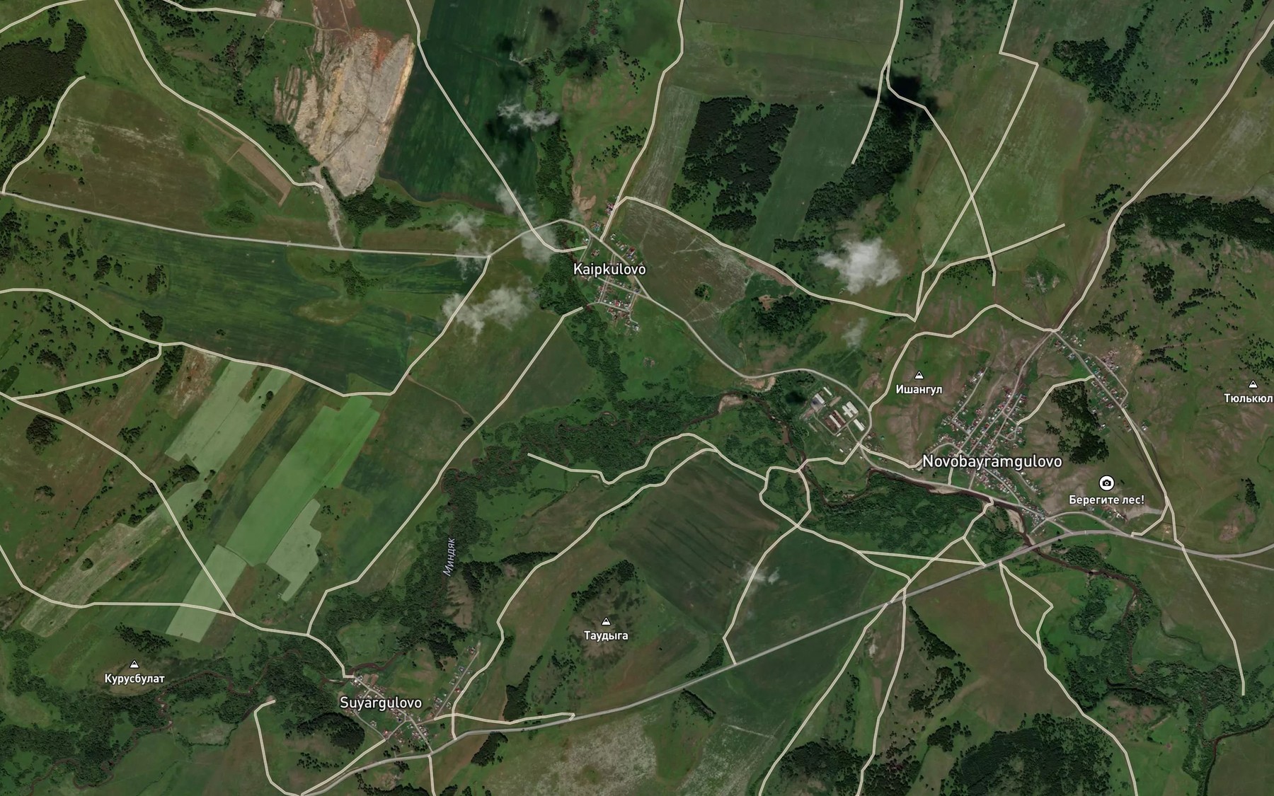 Satellite map of the Shagarka