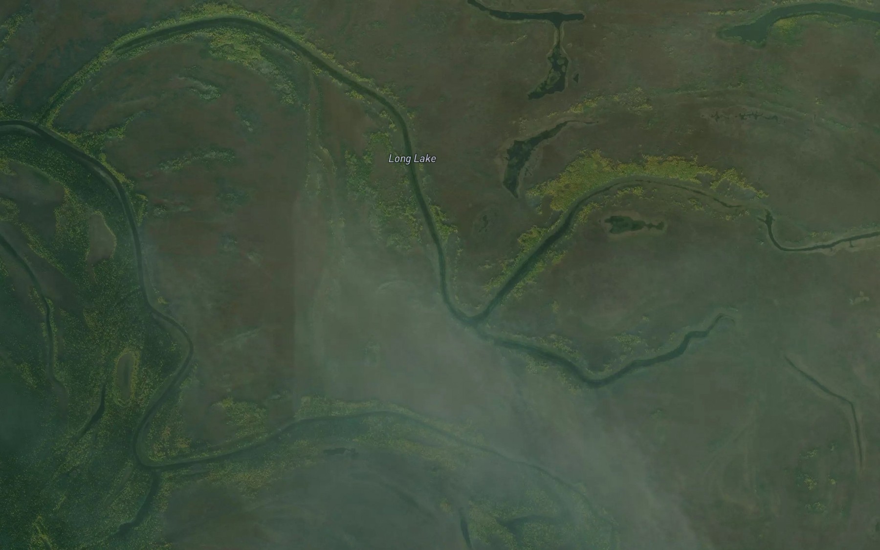 Satellite map of the Long Lake