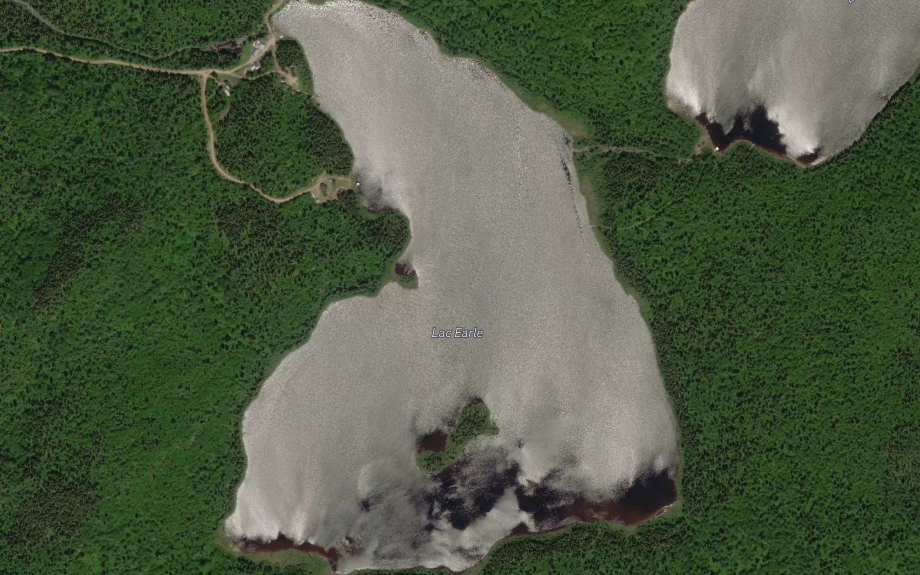 Satellite map of the Lac Earle