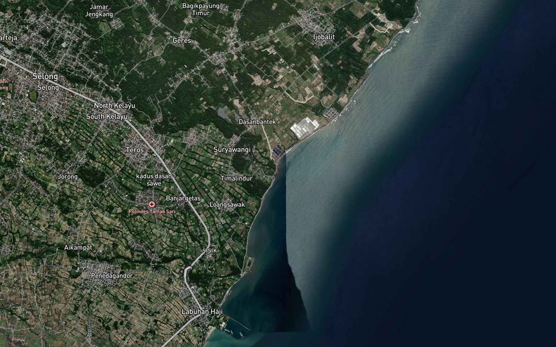 Satellite map of the Ma Lengkok