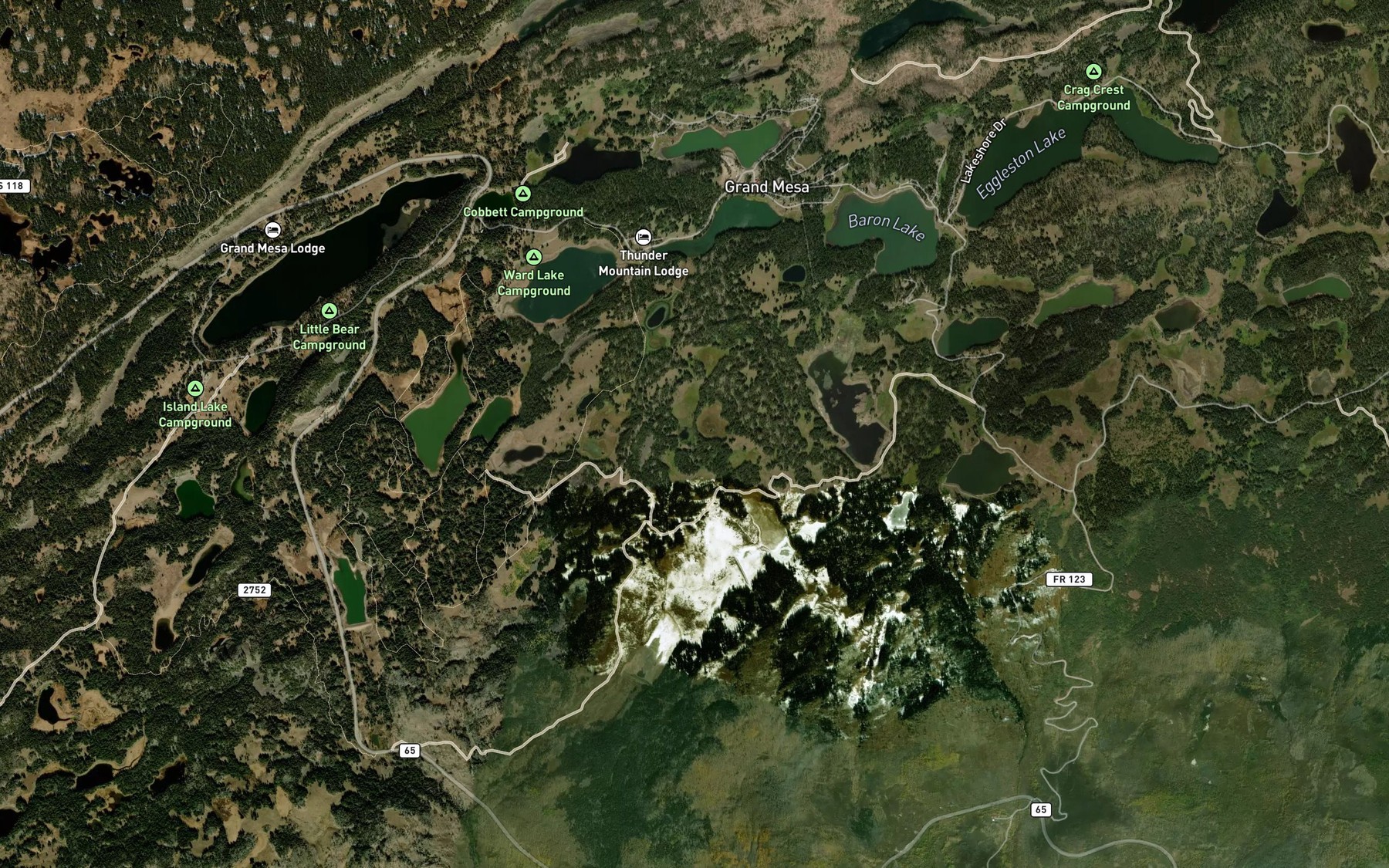 Satellite map of the Safety Reservoirs