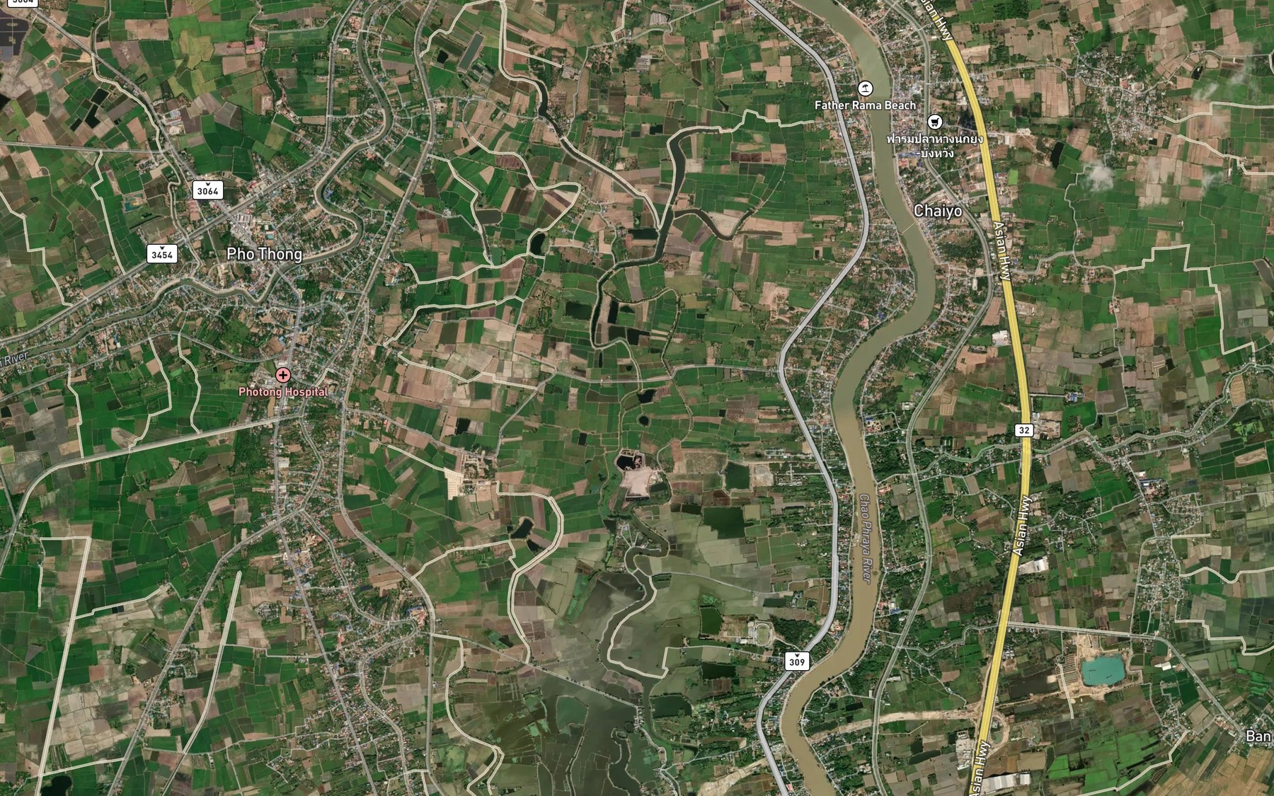 Satellite map of the Nong Khan Lao