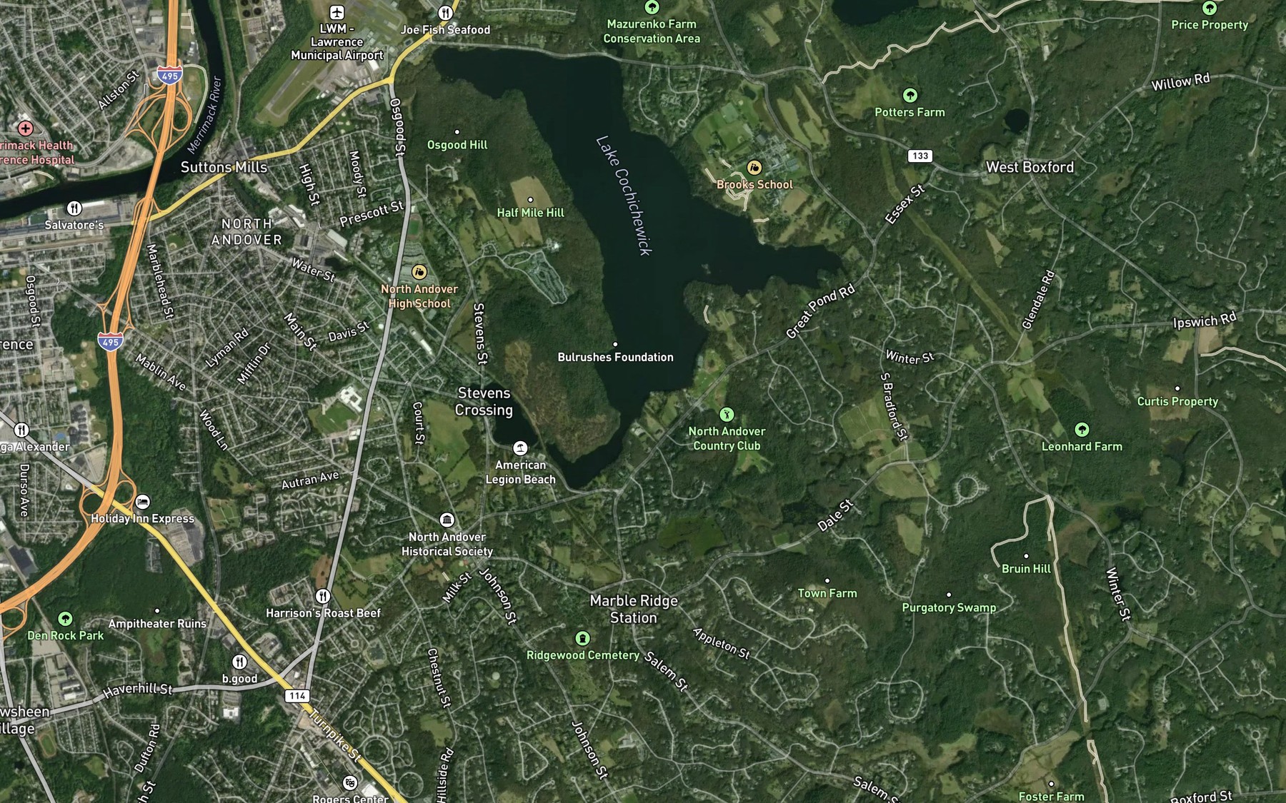 Satellite map of the Spot 6