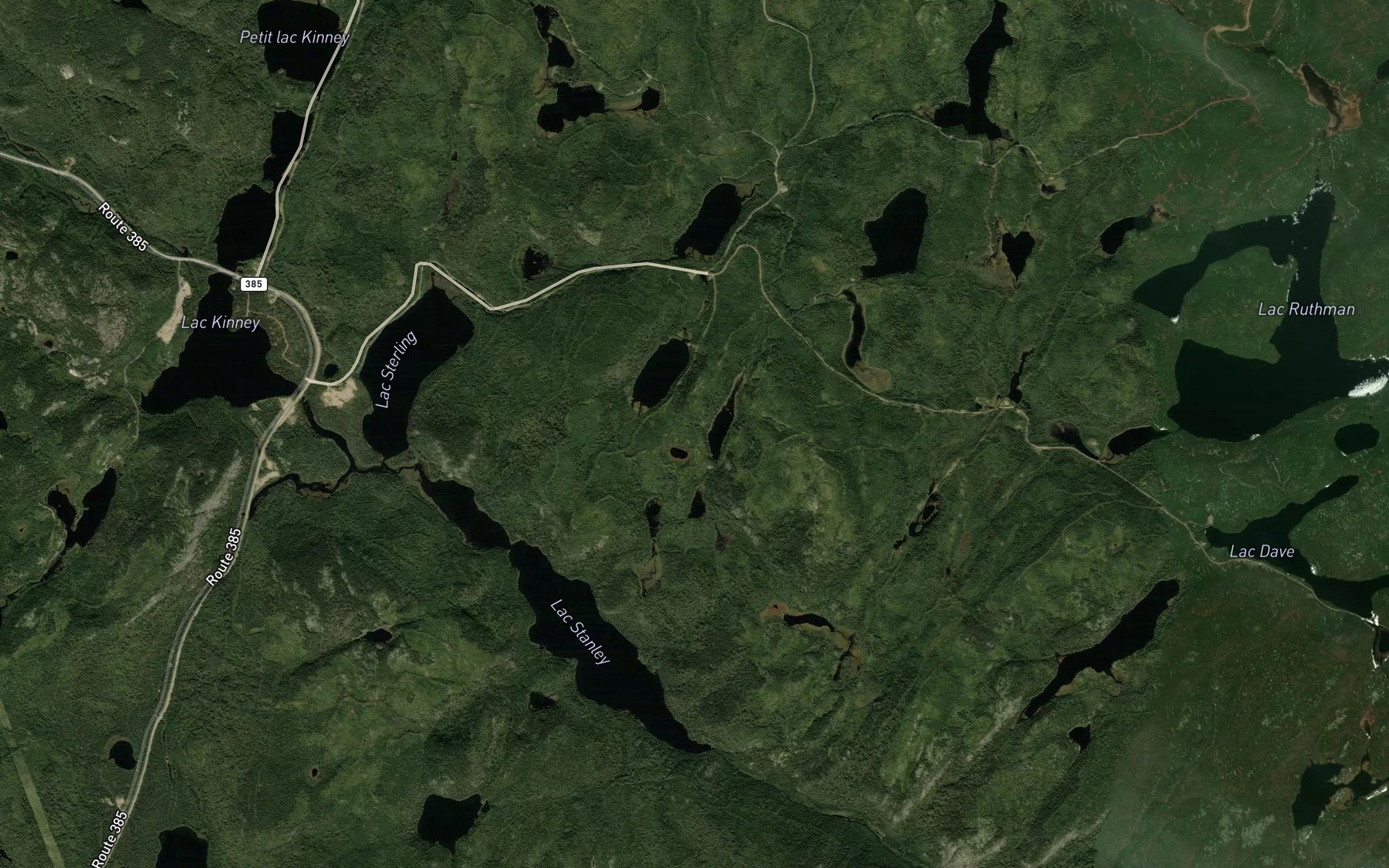 Satellite map of the Lac Nazarius