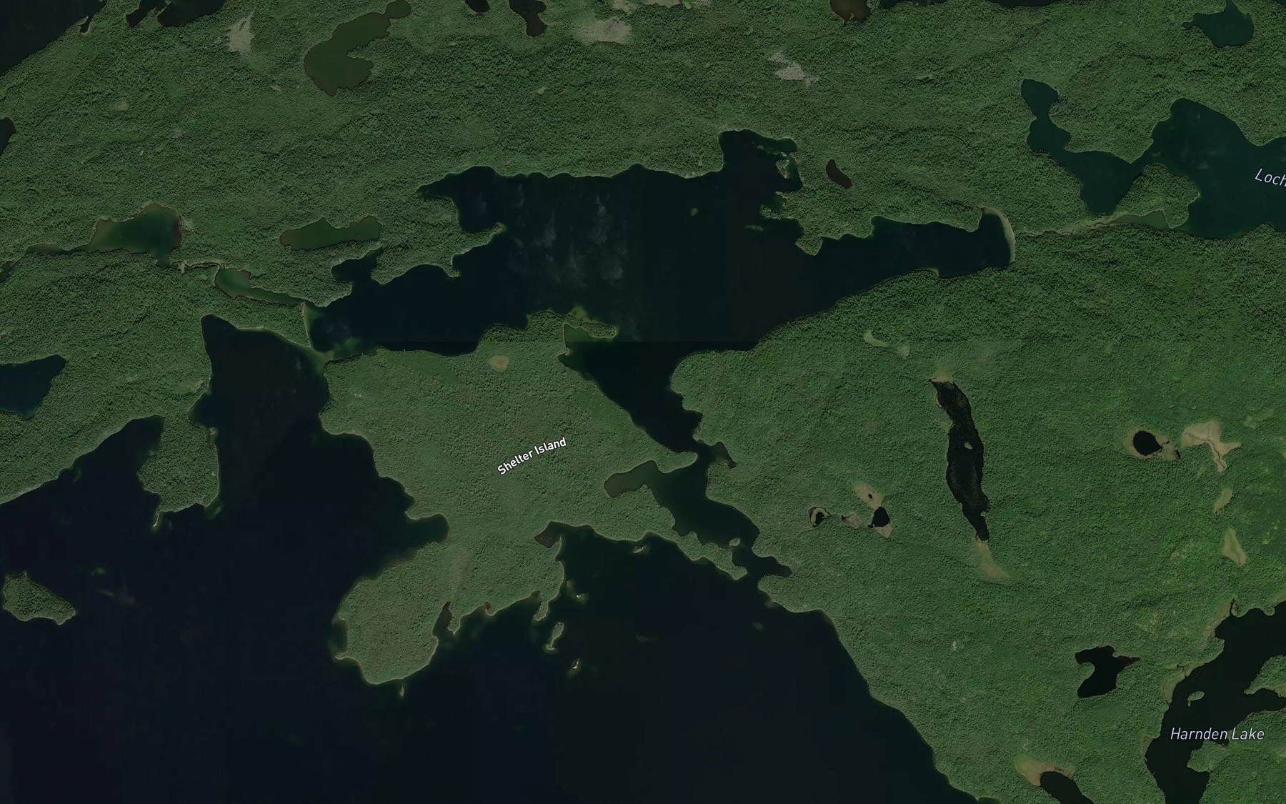 Satellite map of the East Bay