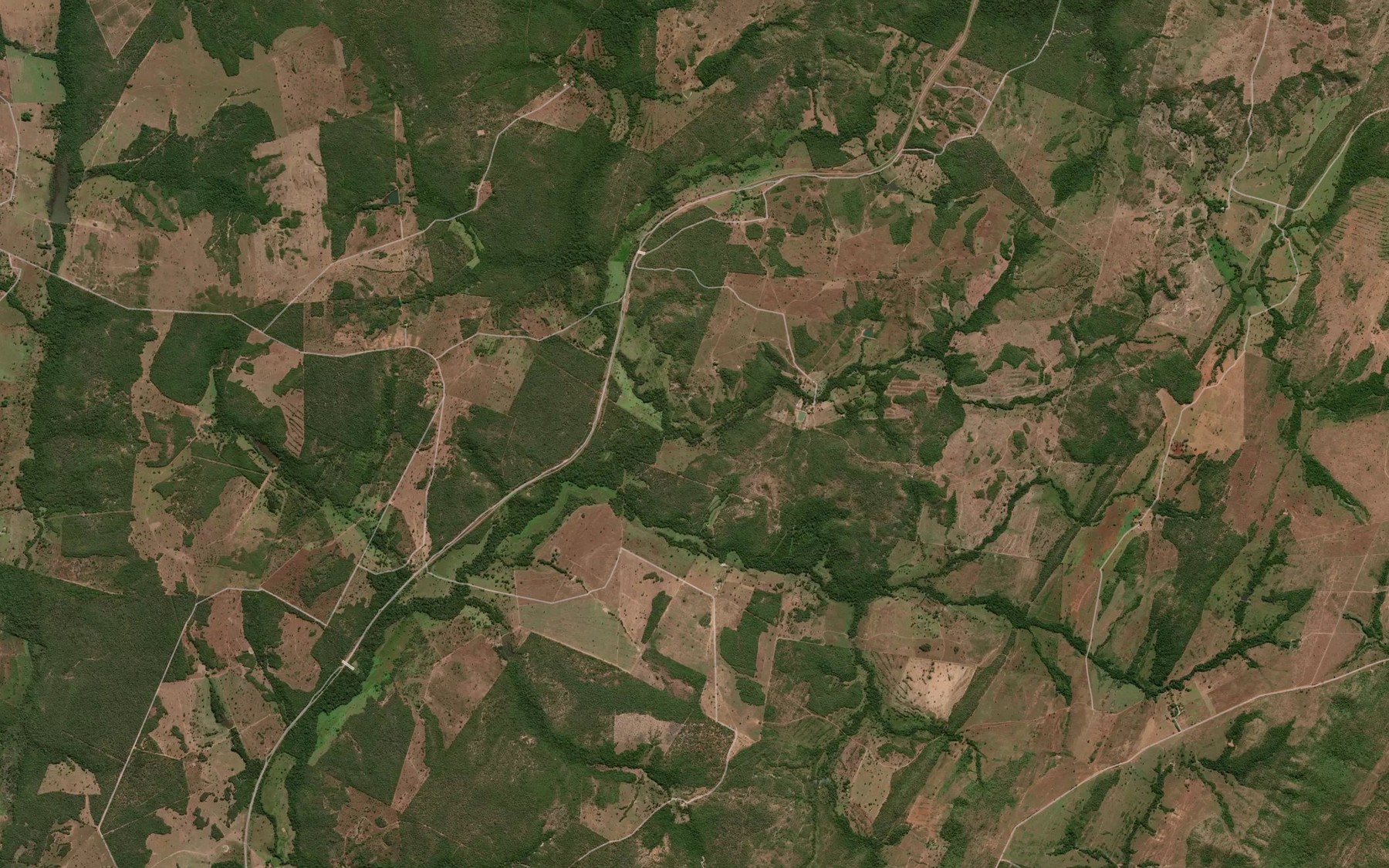 Satellite map of the Corrego Buritizal