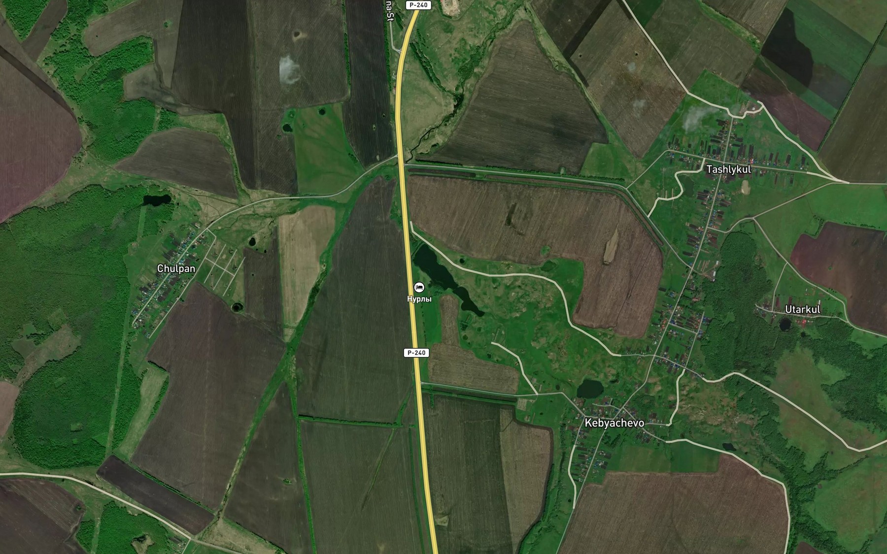 Satellite map of the Ozero Ozonsaz