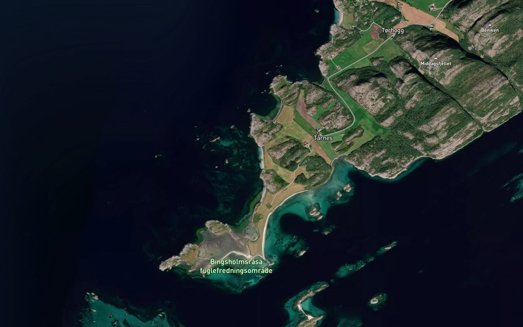 Satellite map of the Batvika