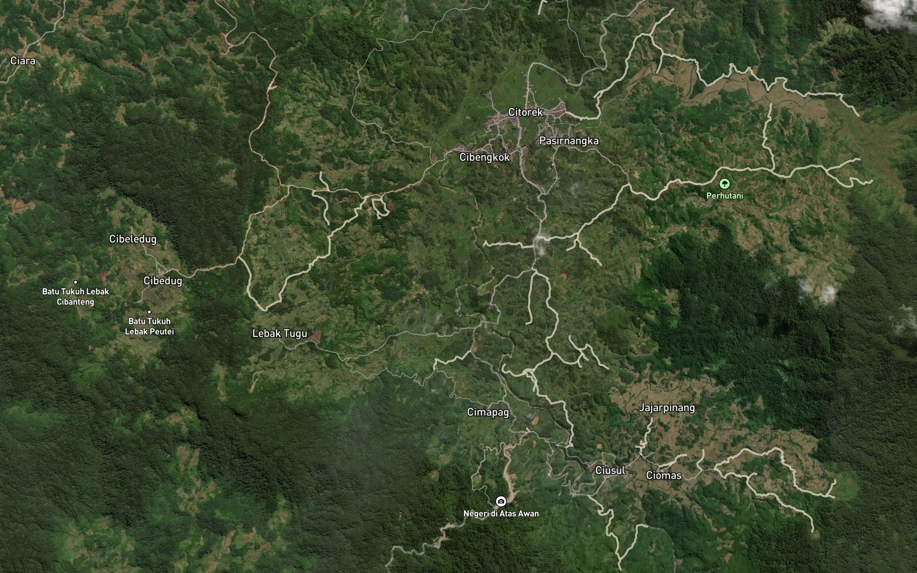 Satellite map of the Ci Tumbuk