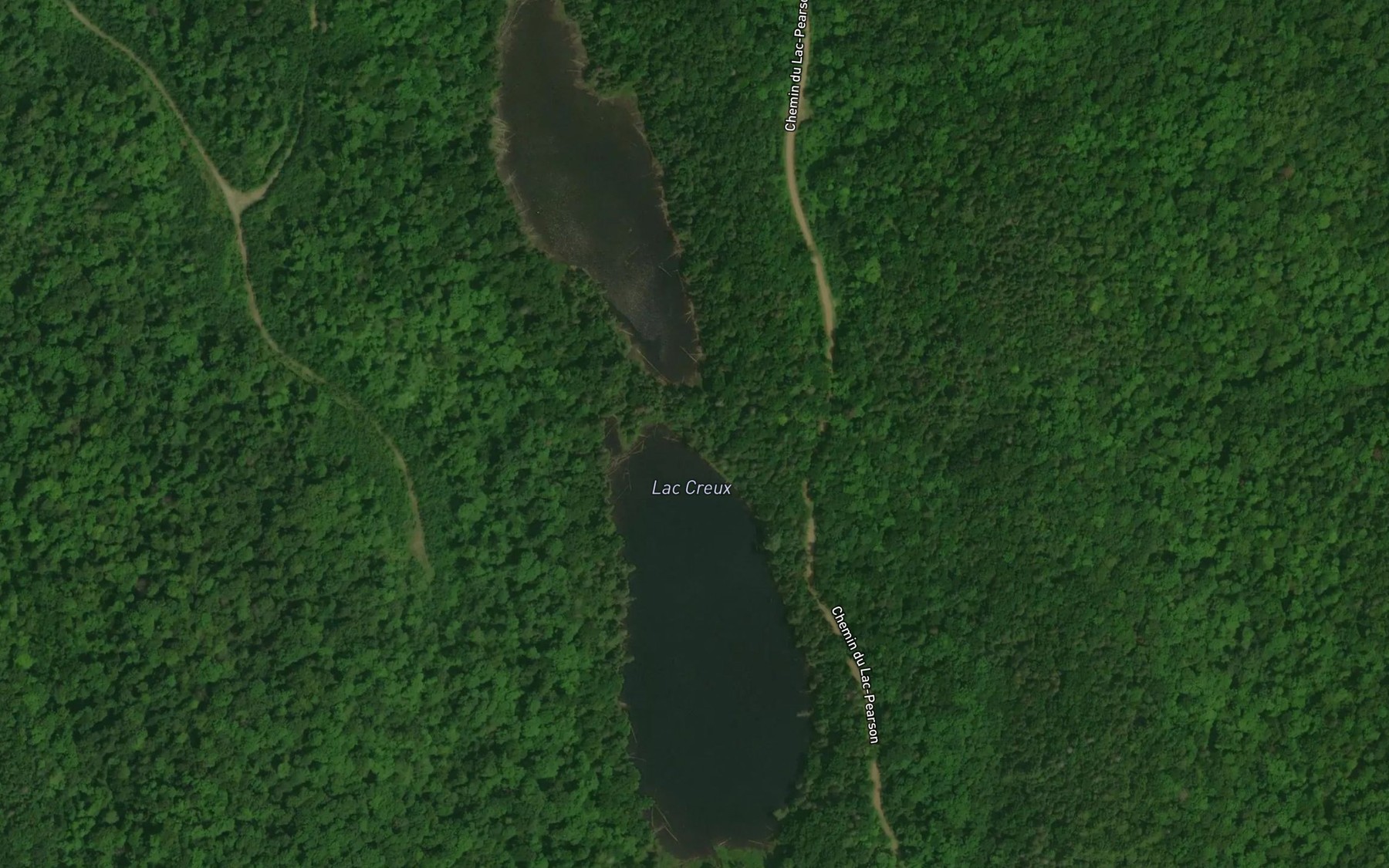 Satellite map of the Grand lac Creux
