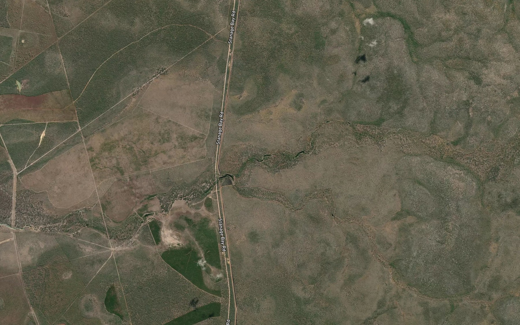 Satellite map of the Boundary Flat Lagoons