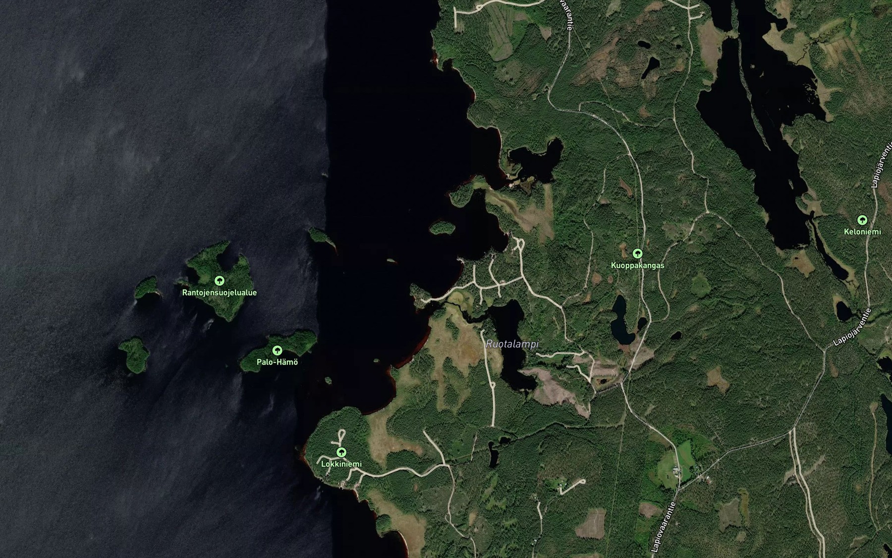 Satellite map of the Ruotalahti