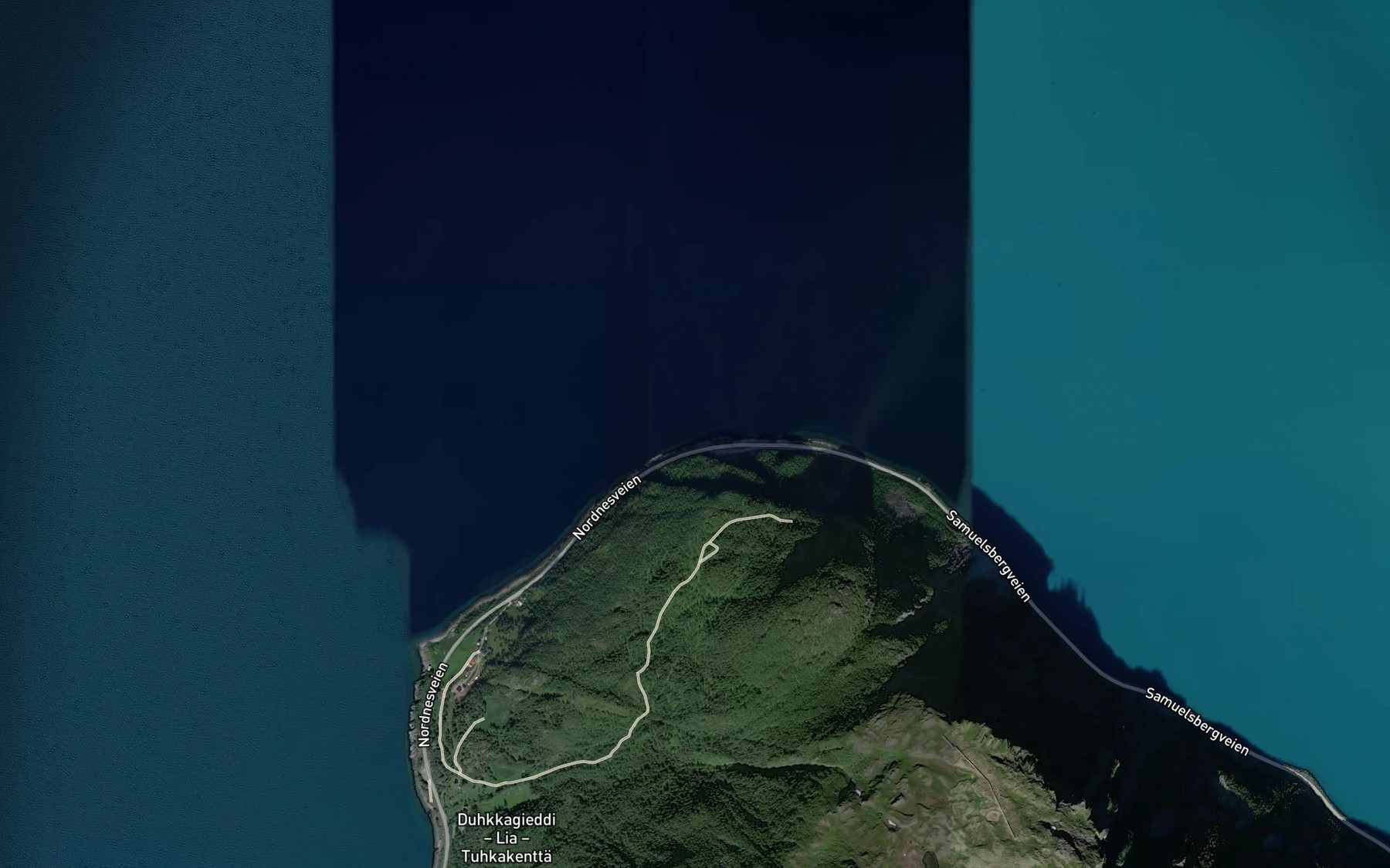 Satellite map of the Skivahollet