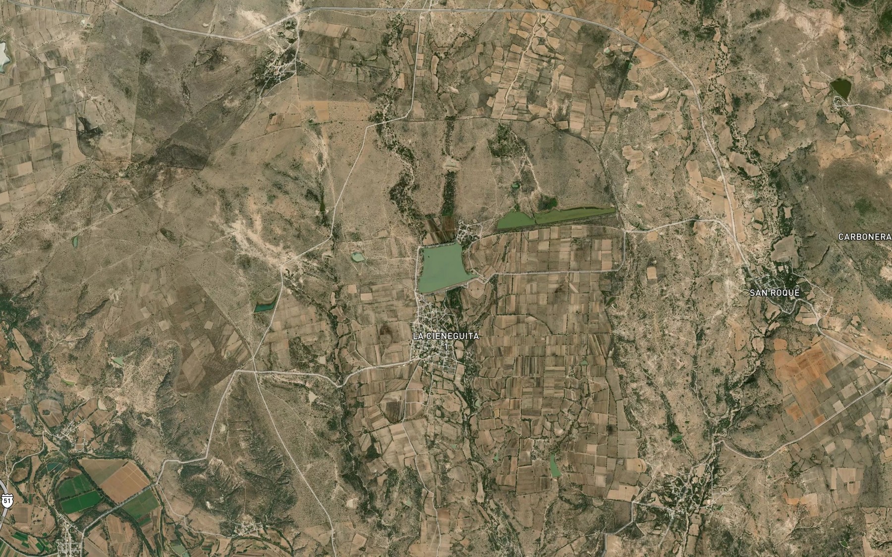 Satellite map of the Guadalupe