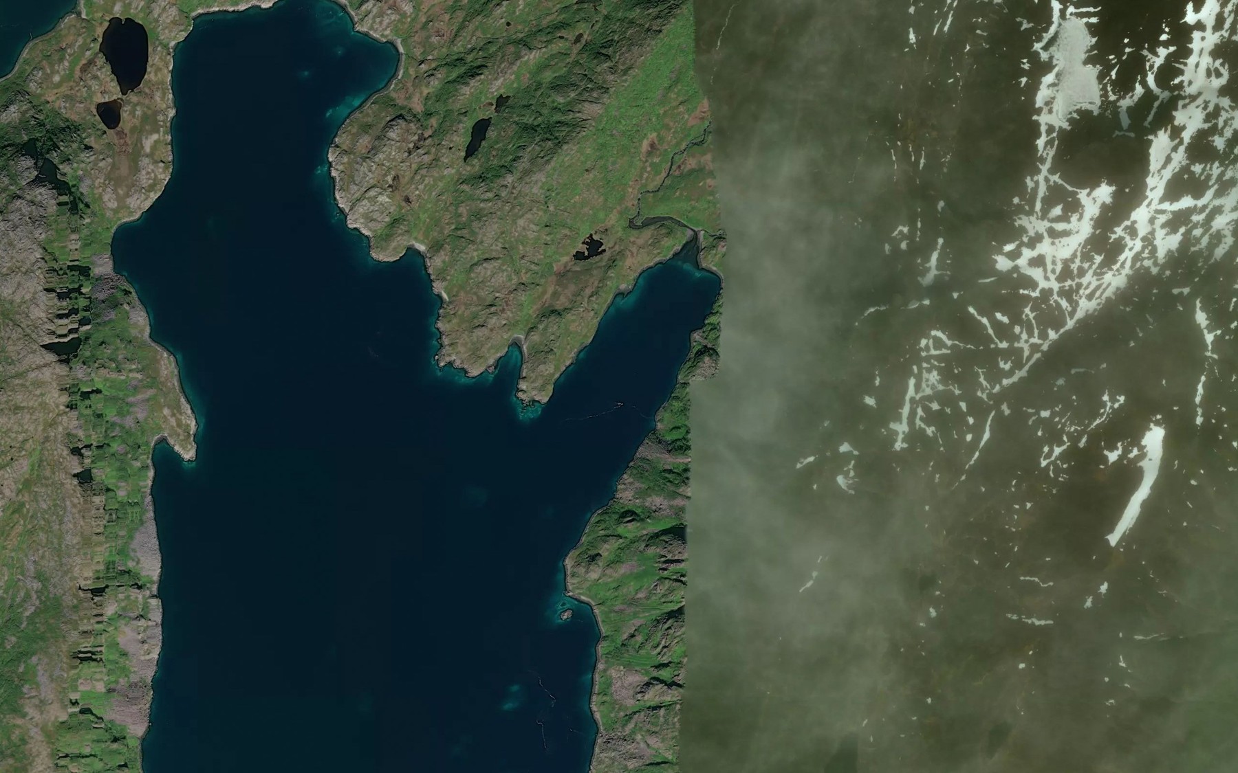 Satellite map of the Nordbotnen