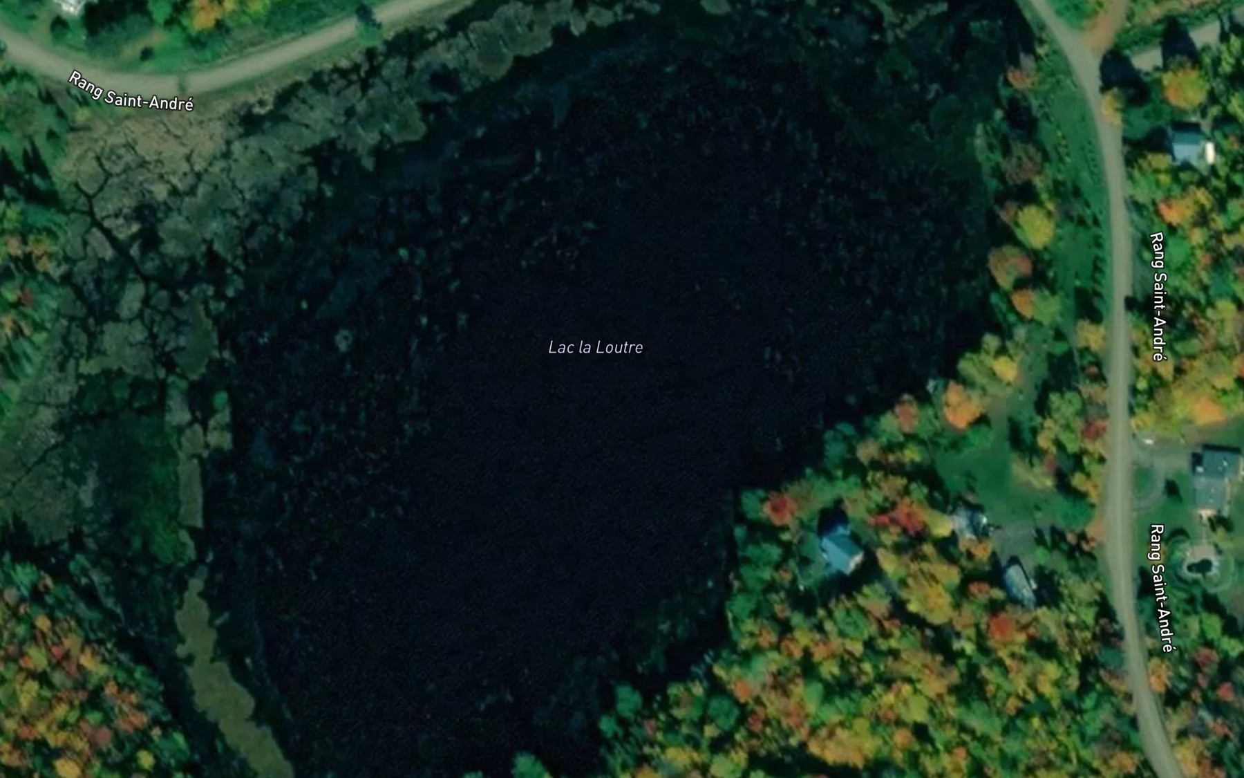 Satellite map of the Lac la Loutre