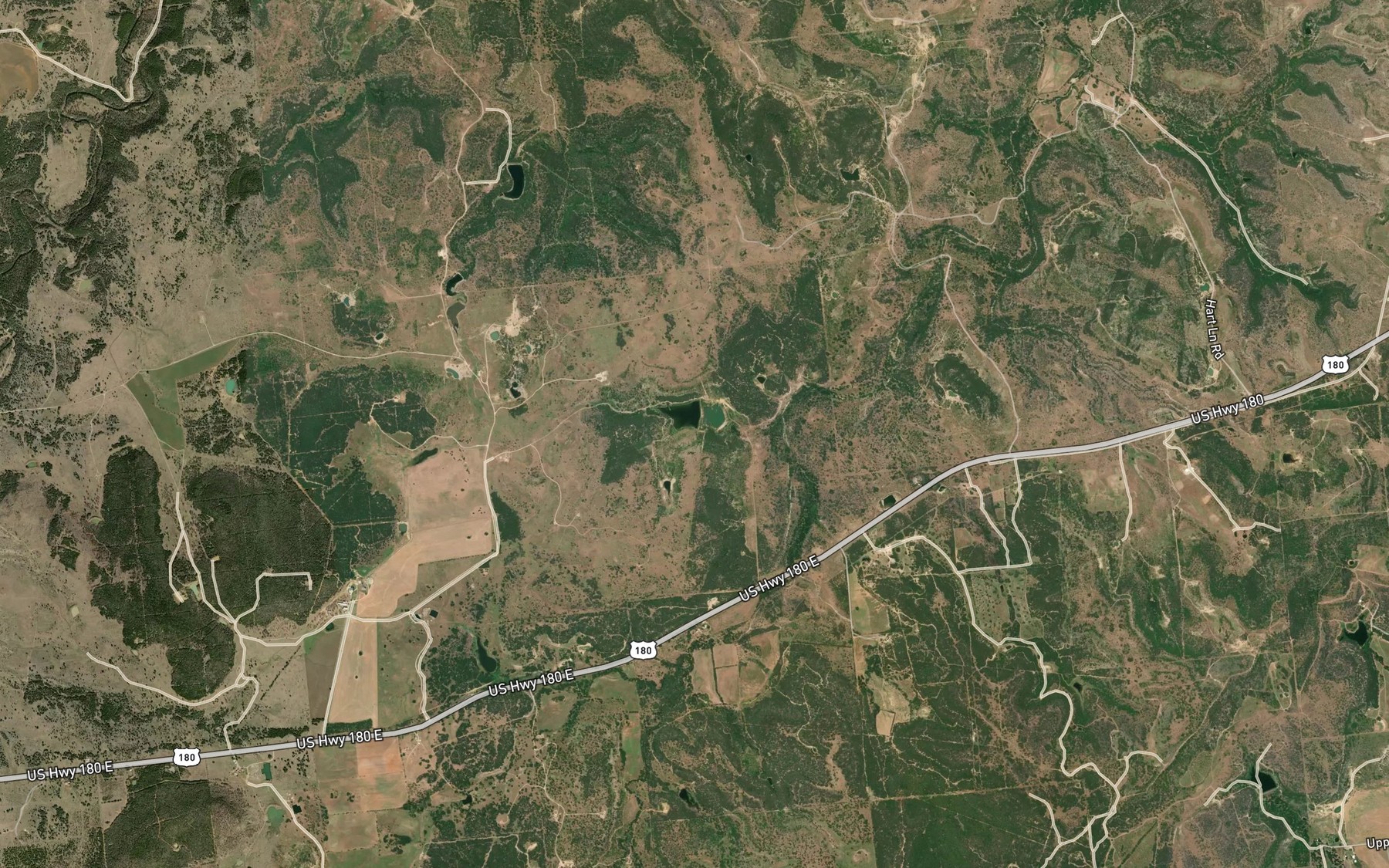 Satellite map of the Kelly Lake