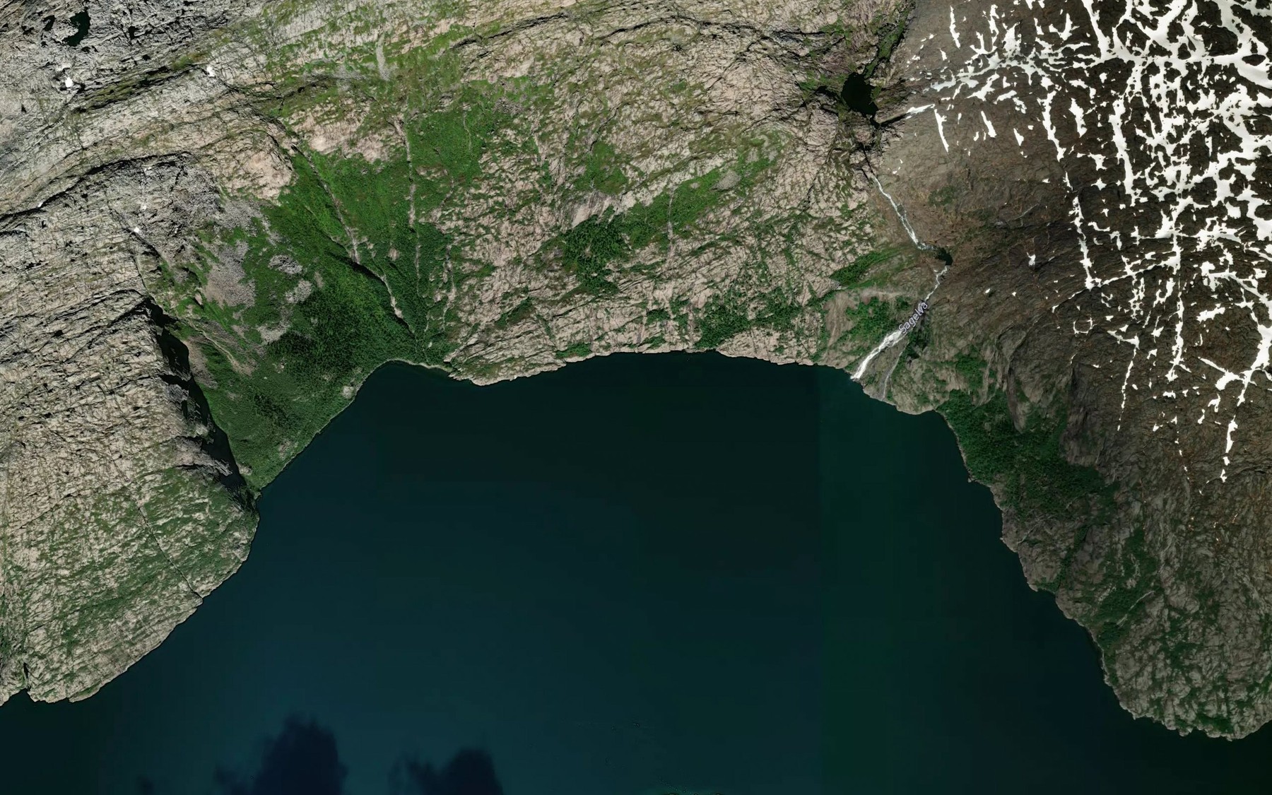 Satellite map of the Nordvika