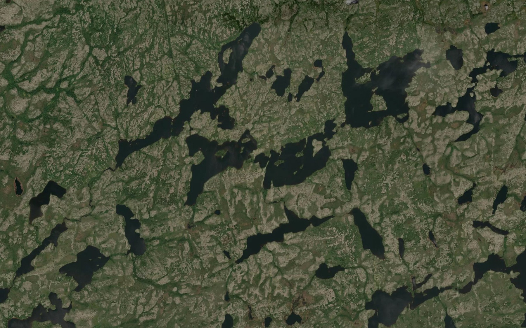 Satellite map of the Lac Kaministikuch