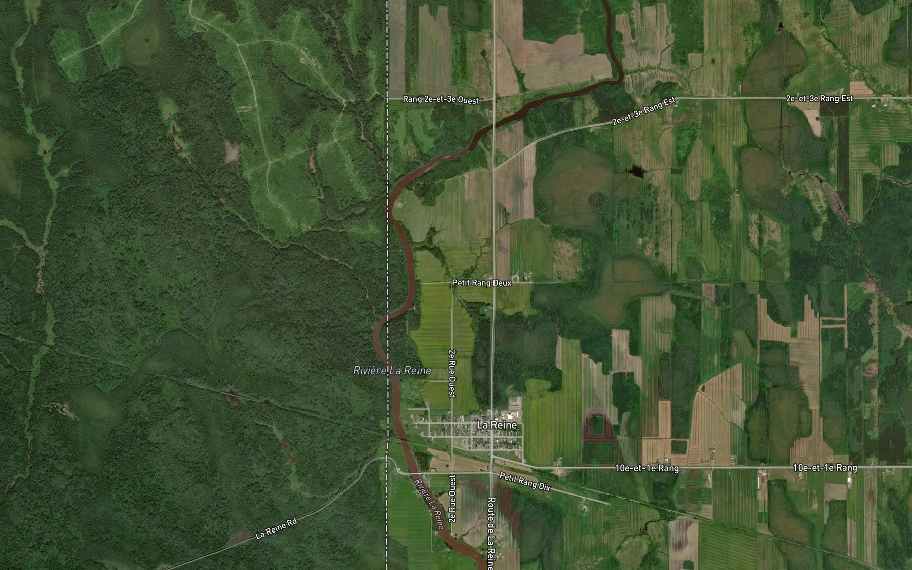 Satellite map of the Cours d'eau Blais