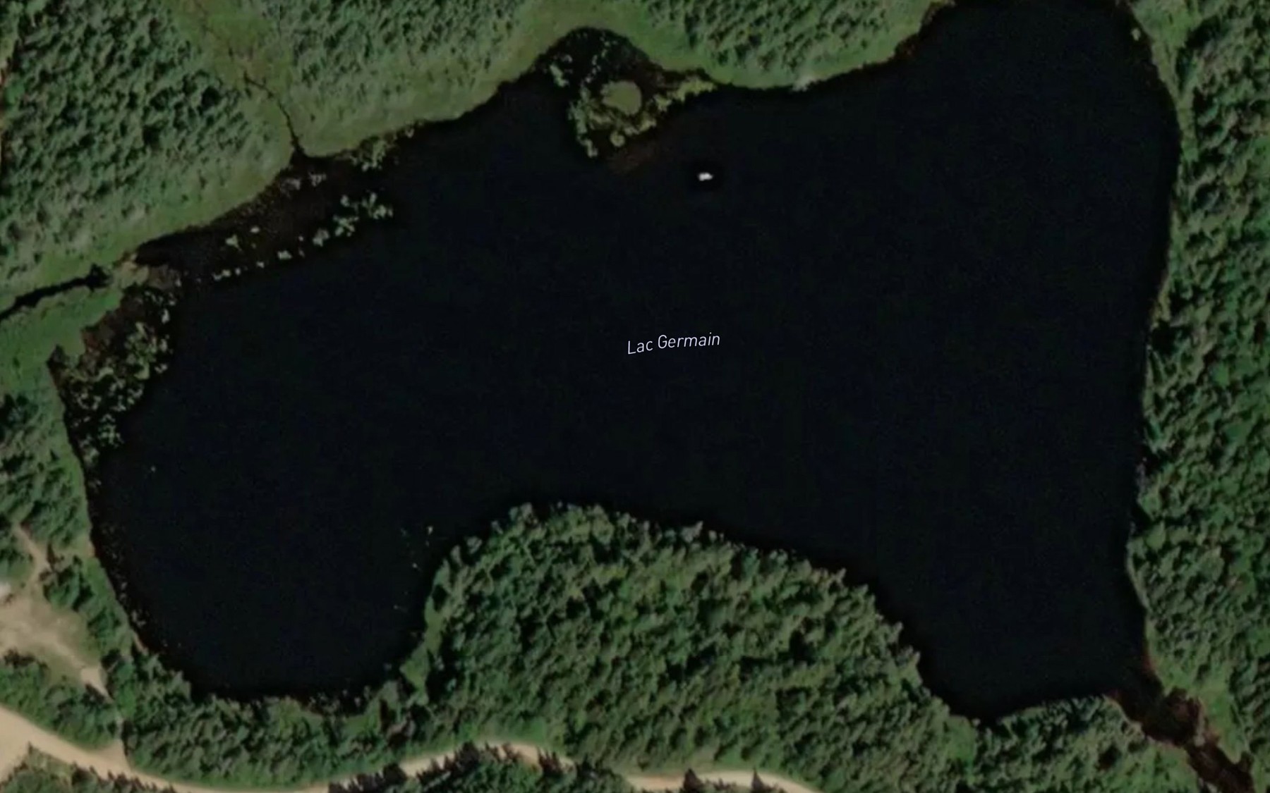Satellite map of the Lac Germain