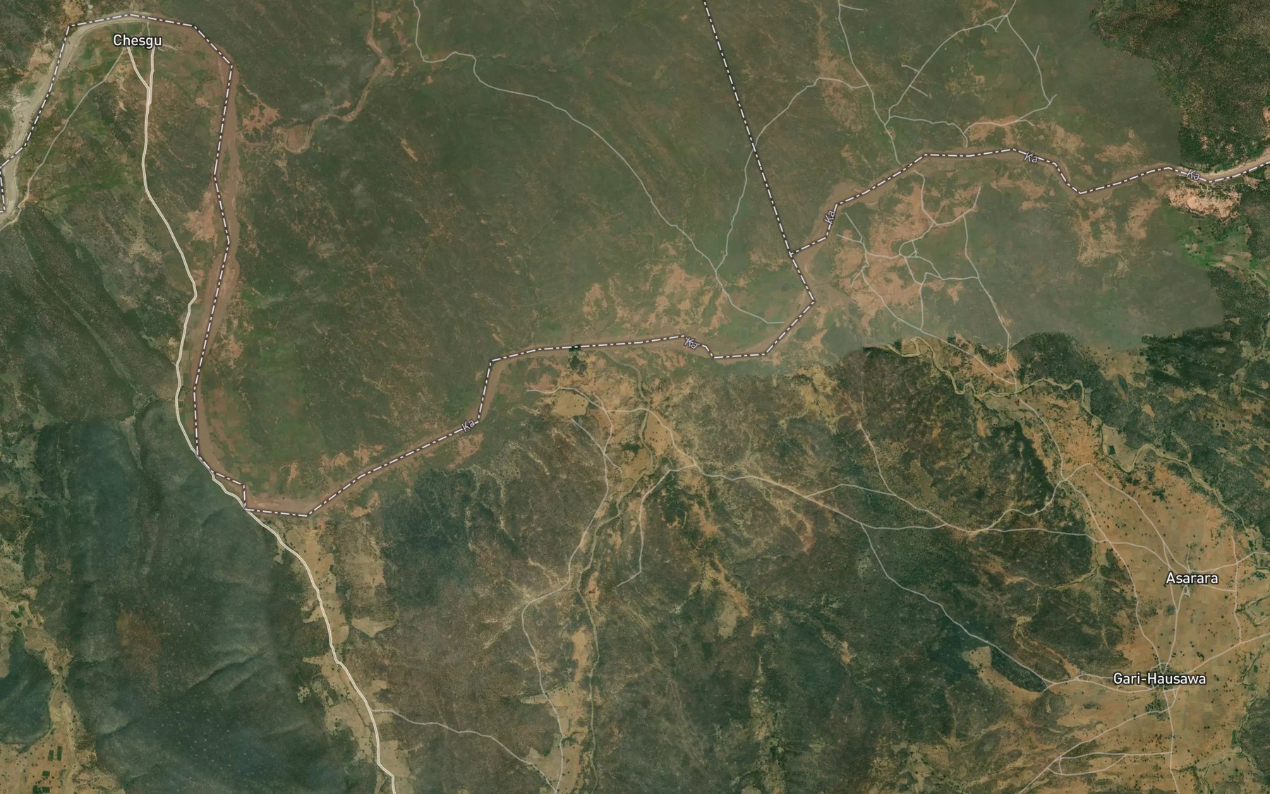 Satellite map of the River Samba