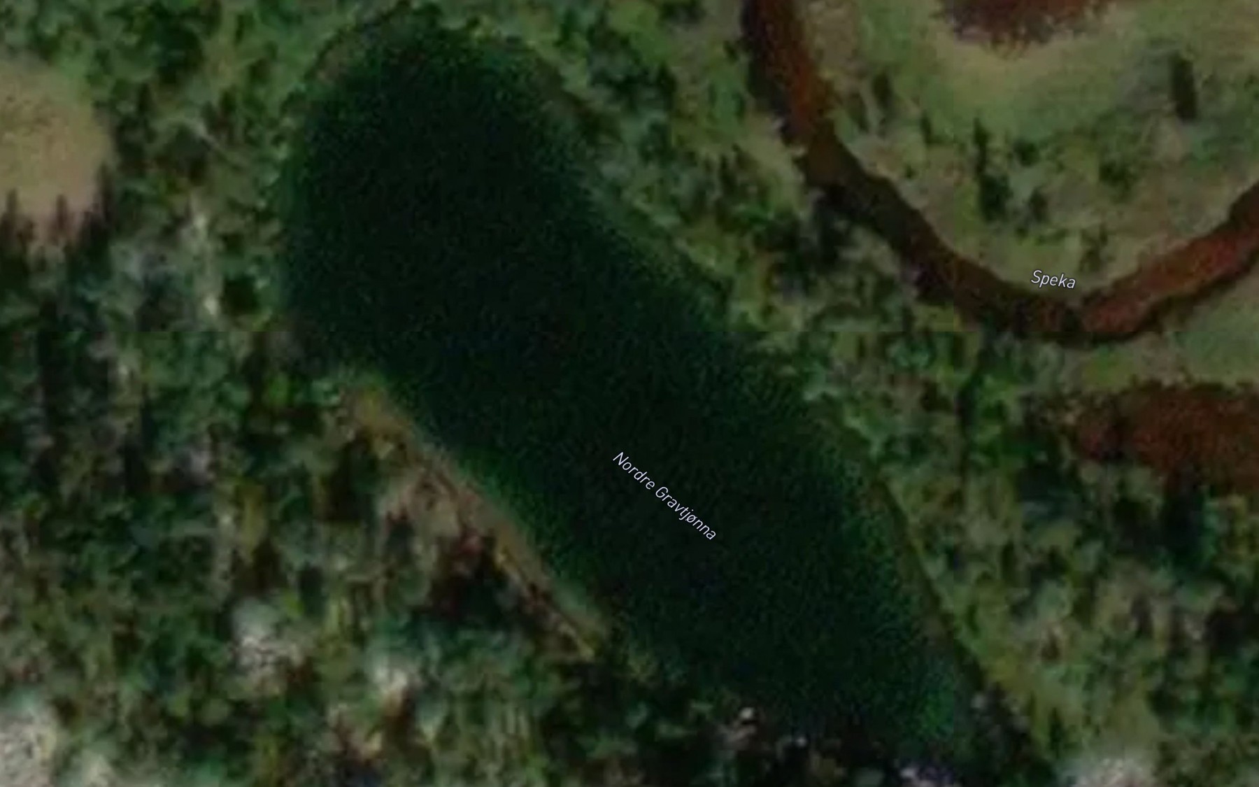 Satellite map of the Gravtjorna,nordre