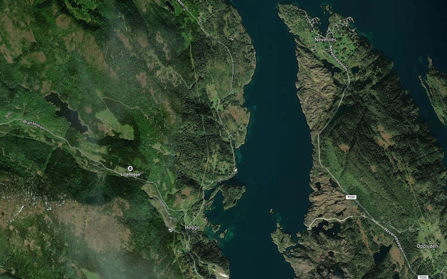 Satellite map of the Staulvagbekken