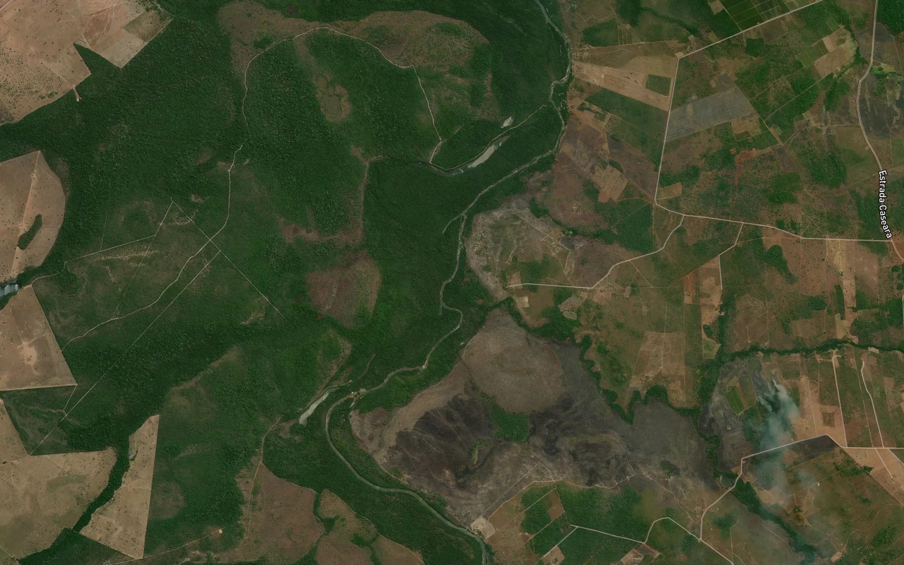 Satellite map of the Ribeirao Areia