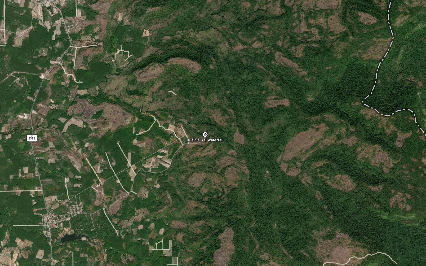 Satellite map of the Nam Tok Huai Sai Yai