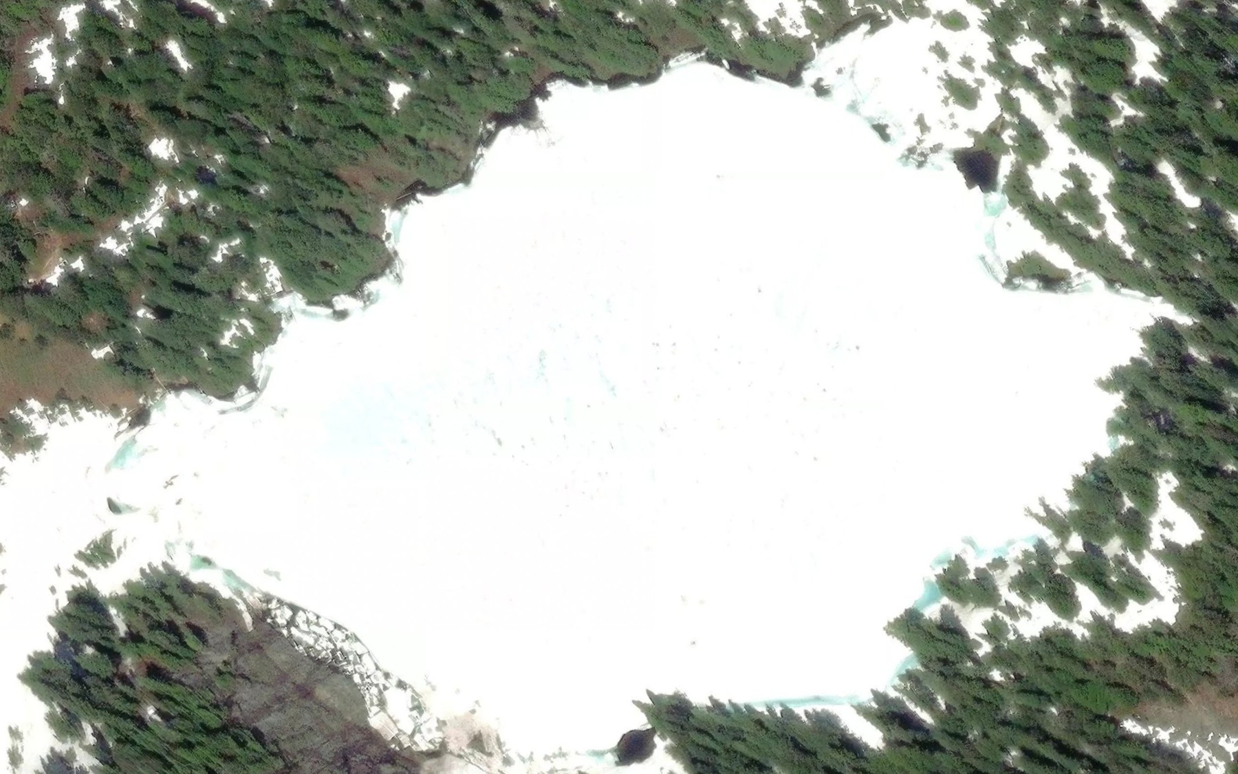 Satellite map of the Upper Loch Katrine