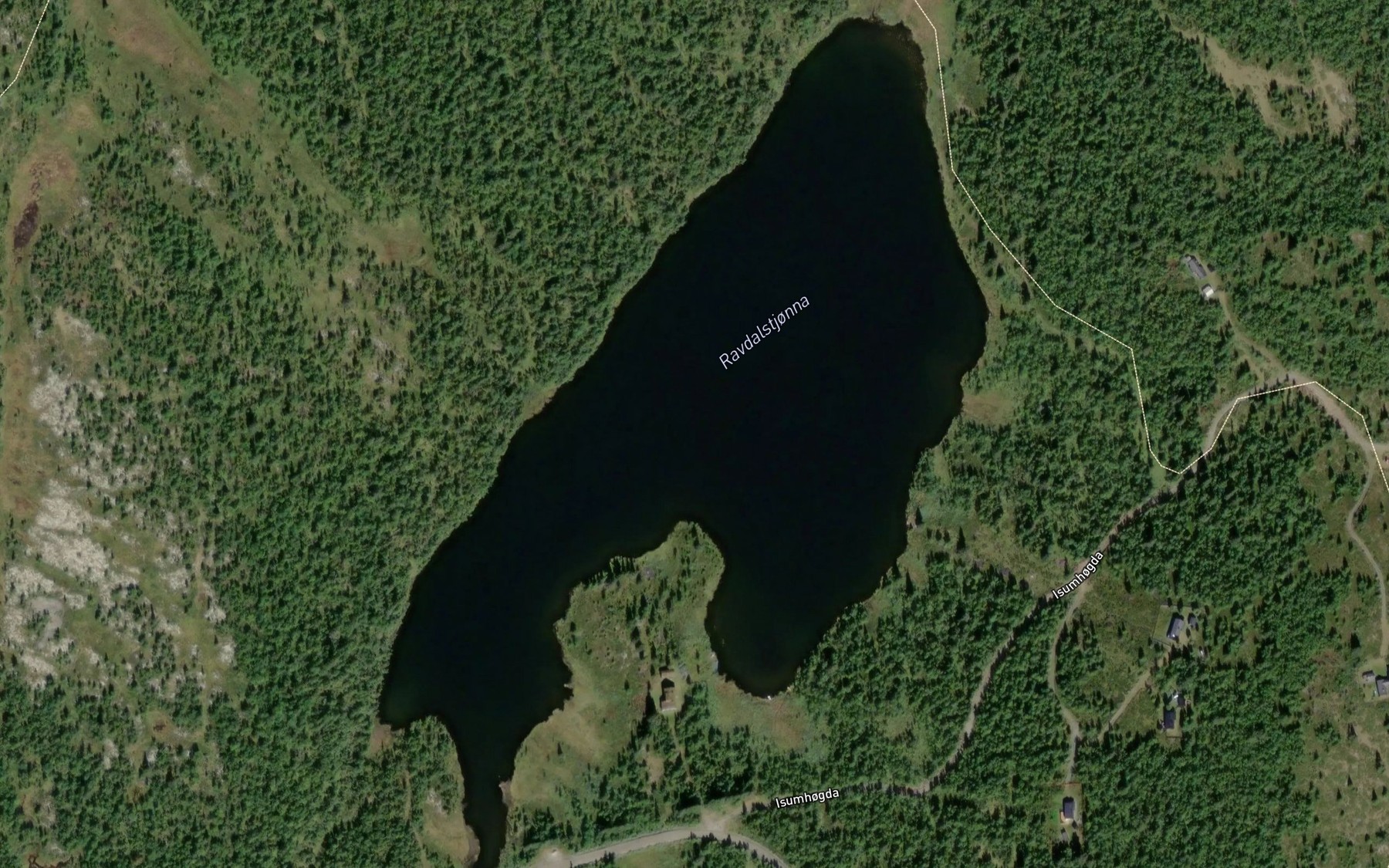 Satellite map of the Ravdalstjorna